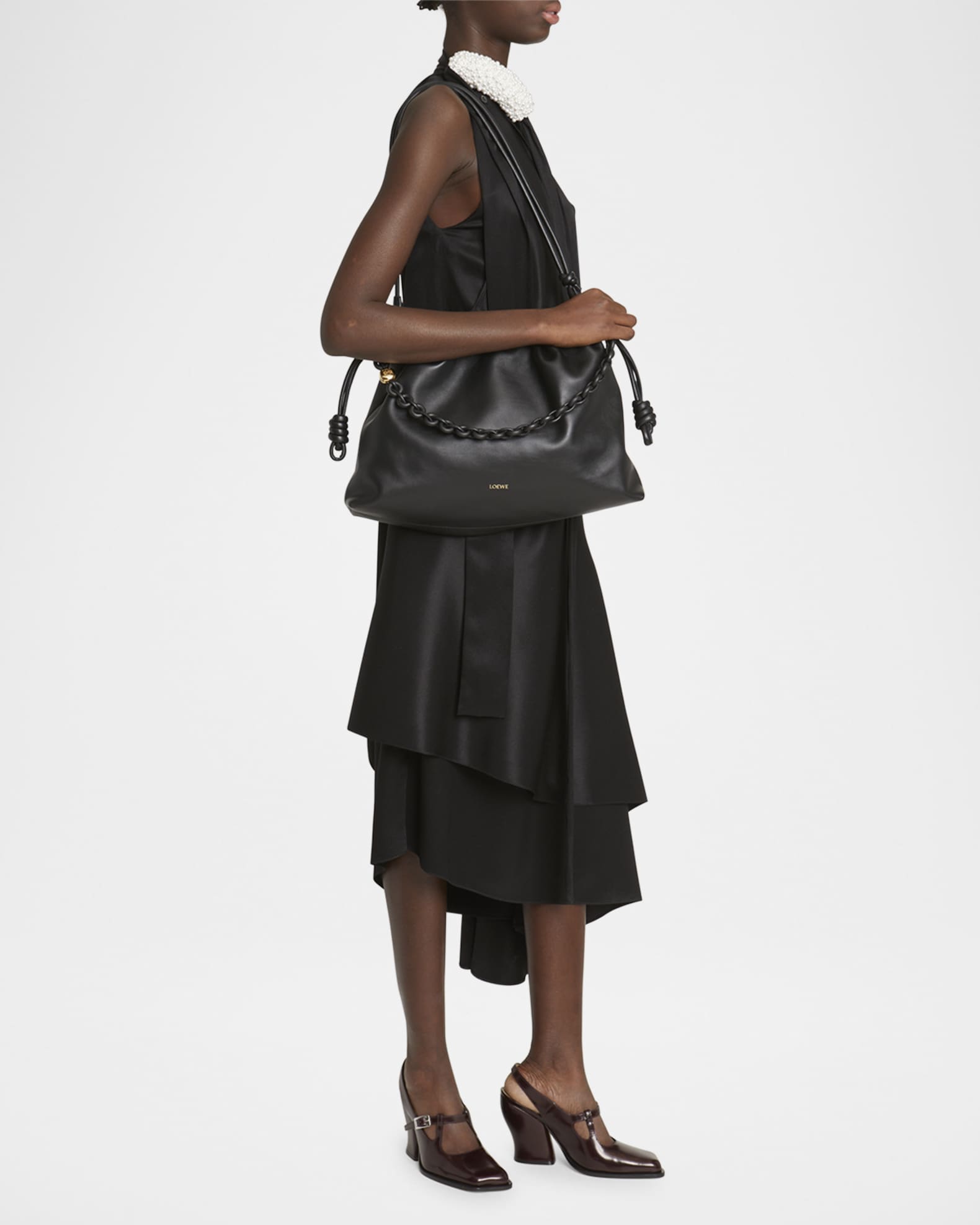 Loewe Flamenco Large Napa Lambskin Shoulder Bag Neiman Marcus