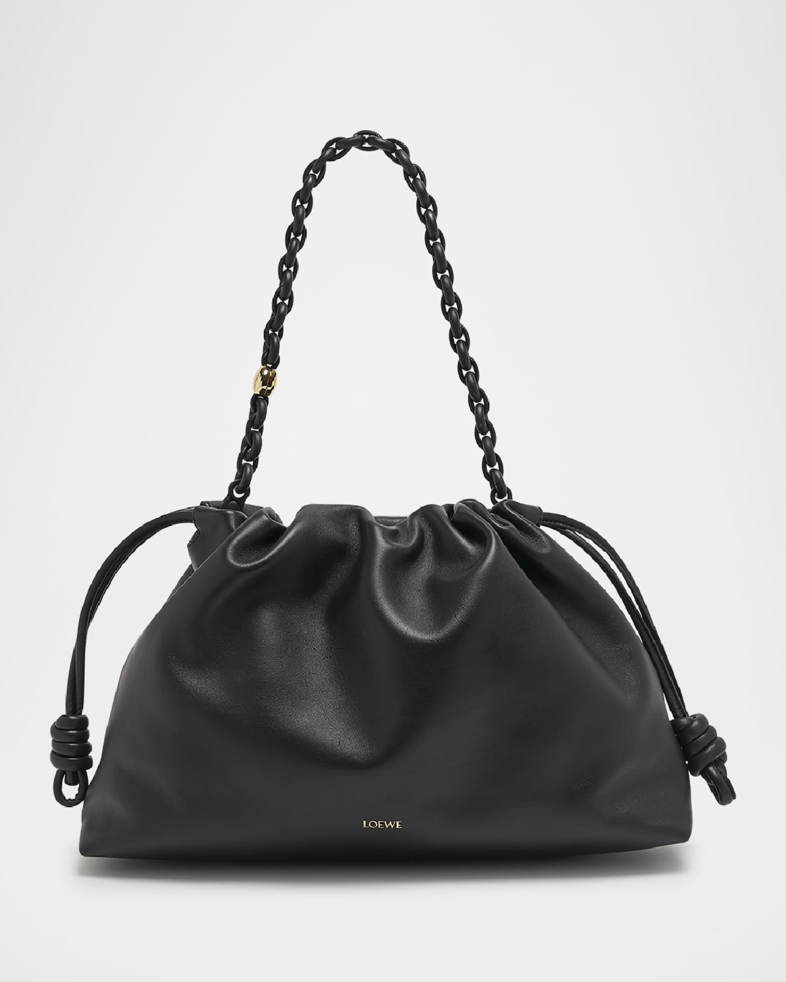 Loewe Flamenco Large Shoulder Bag Black
