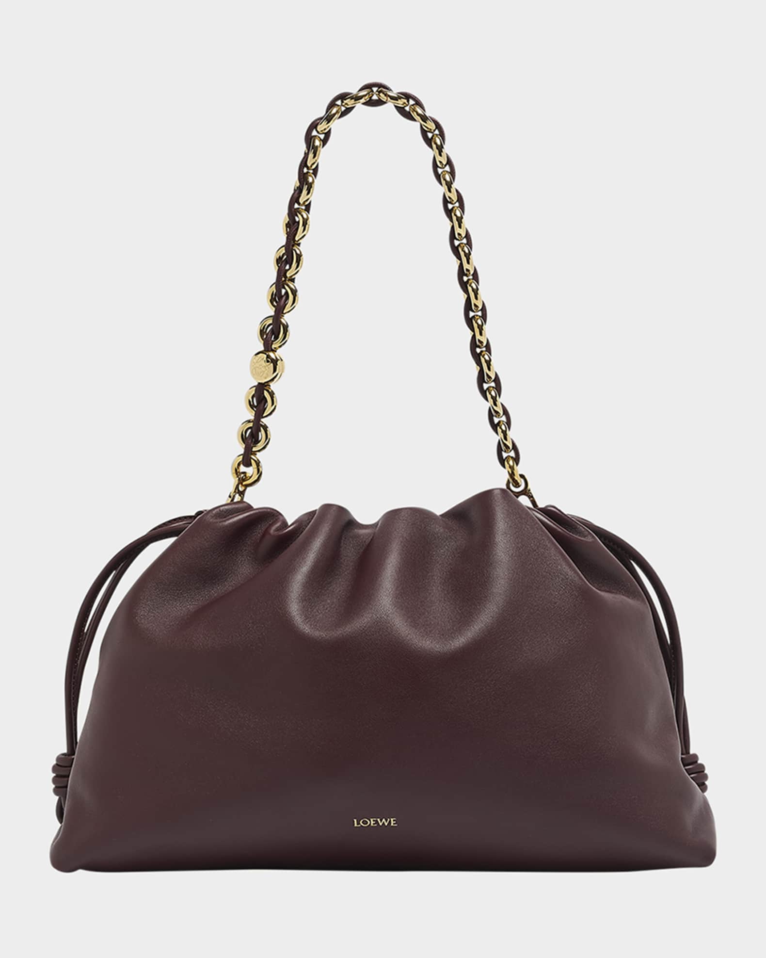 Flamenco Large Napa Lambskin Shoulder Bag | Neiman Marcus