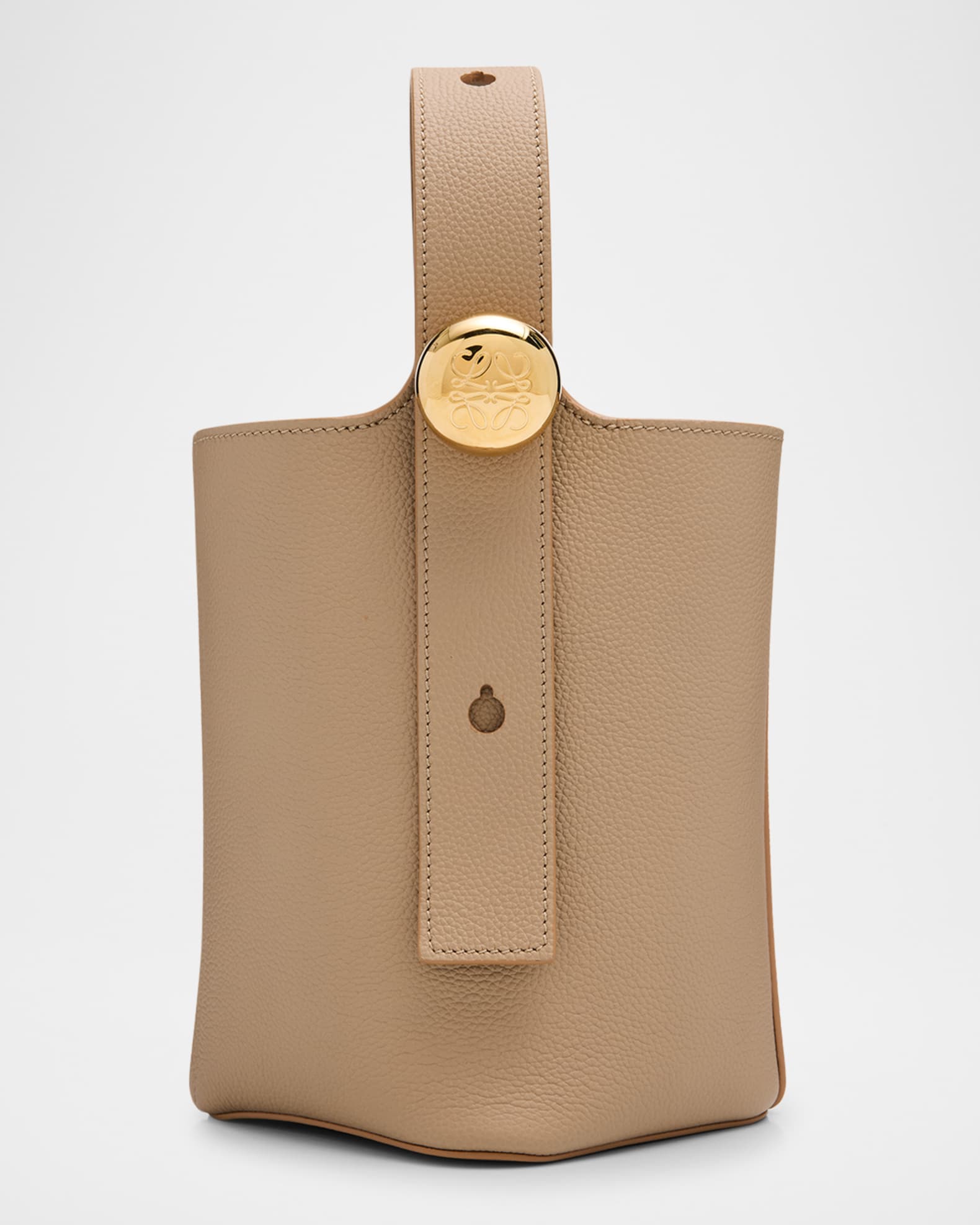 Loewe Mini Pebble Leather Bucket Bag | Neiman Marcus