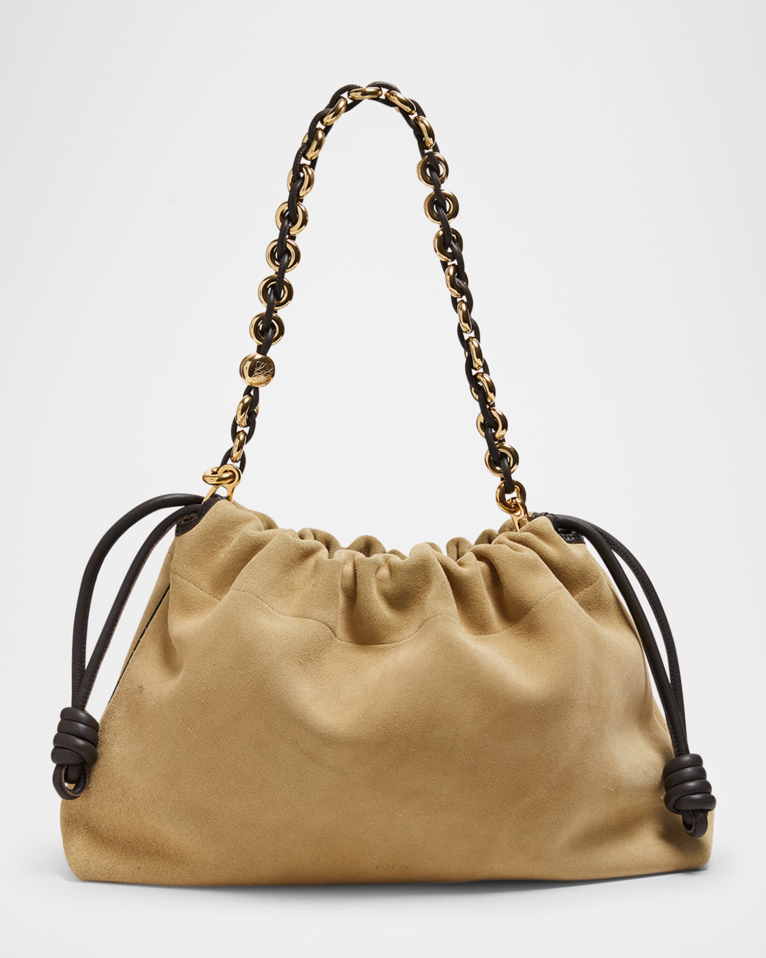 Loewe Flamenco Large Suede Shoulder Bag | Neiman Marcus