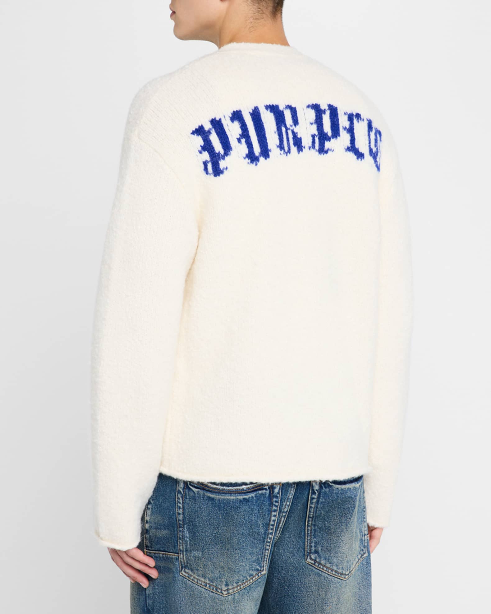 Hector Reversed Jersey Intarsia Cardigan Men
