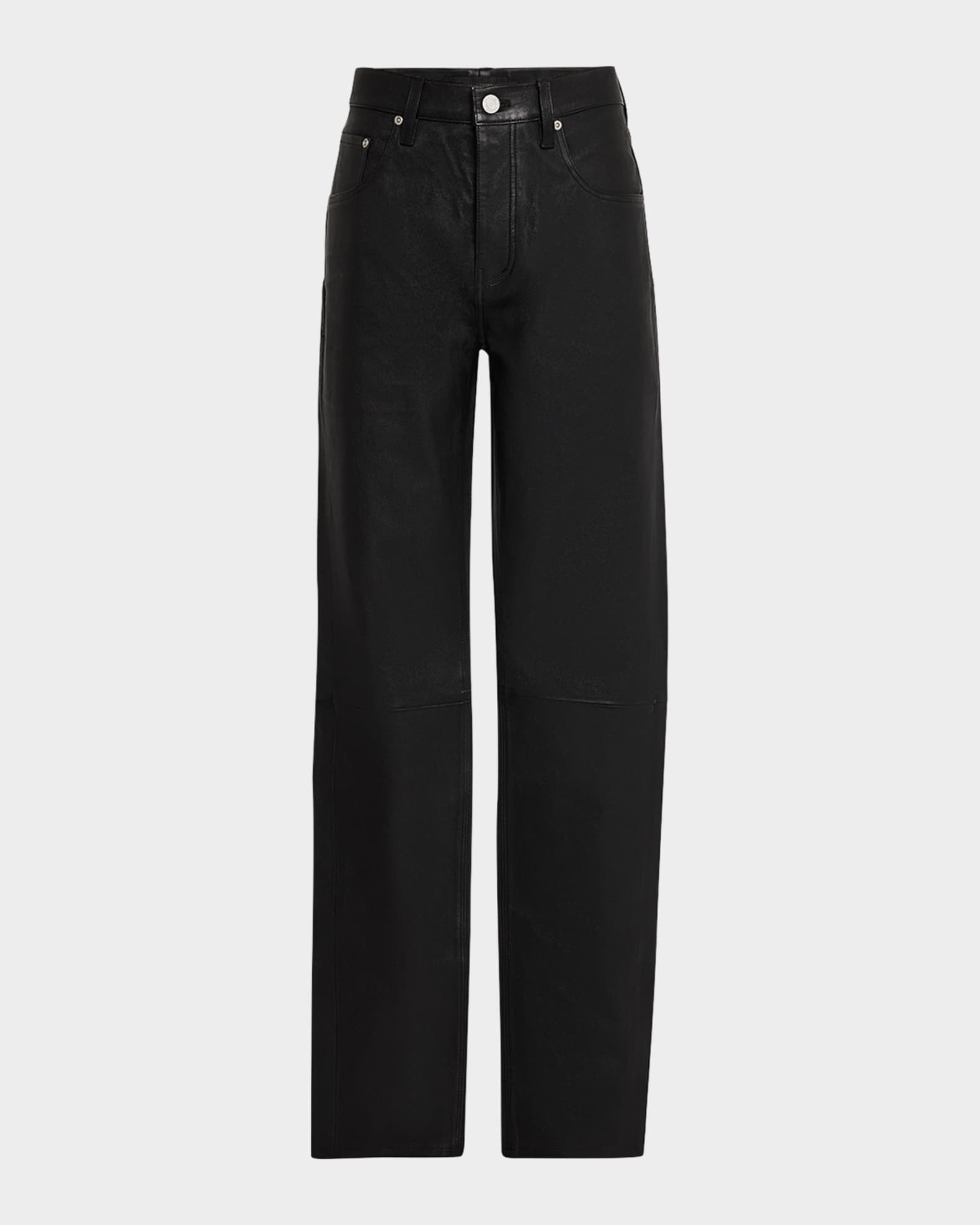 Men's Stretch Leather Skinny Pants 0