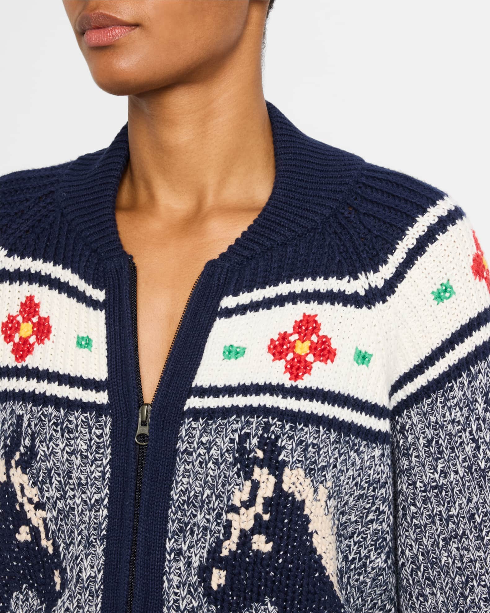MOTHER The Try Outs Zip Cardigan | Neiman Marcus