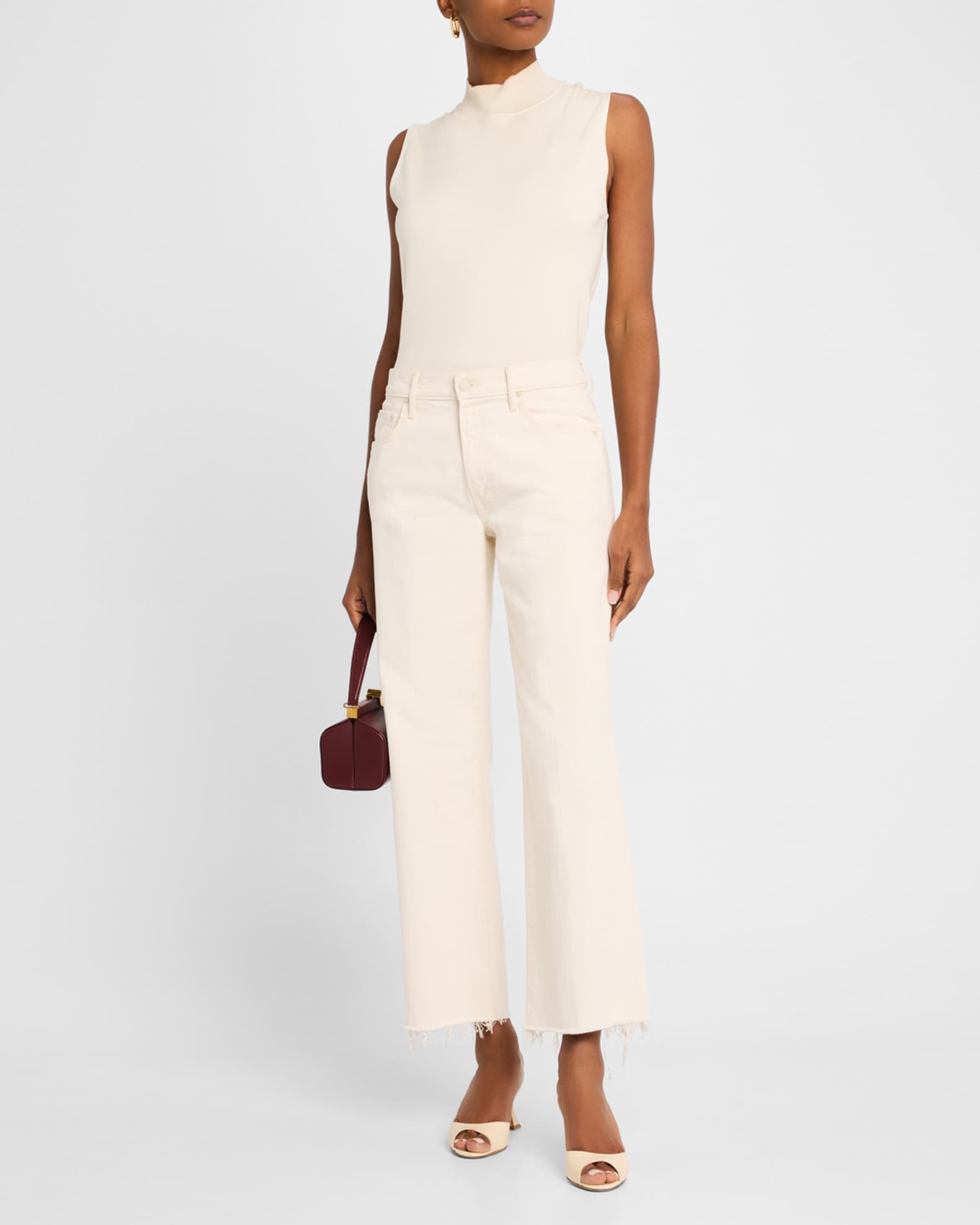 The Mid-Rise Maven Ankle Fray Jeans 1