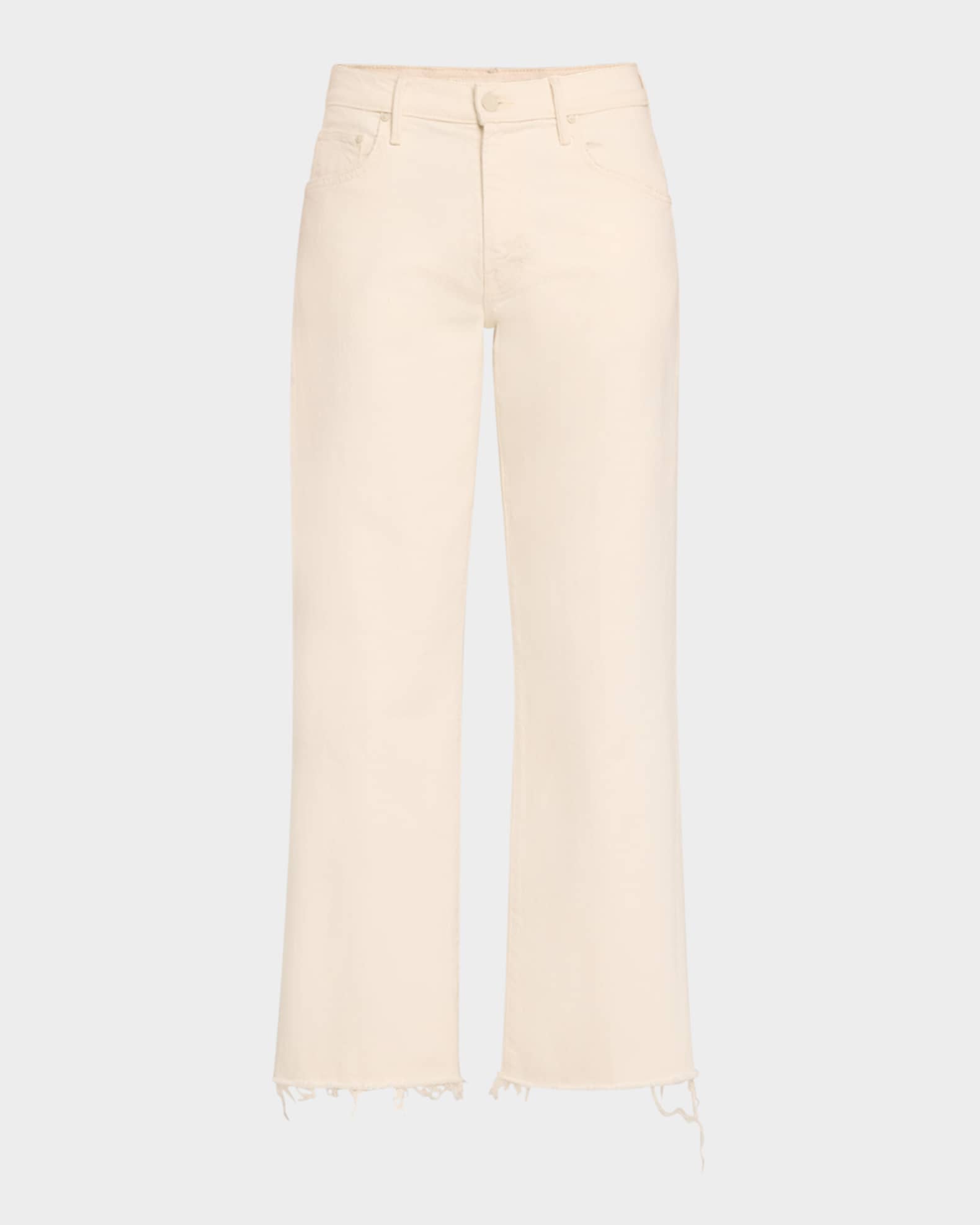 The Mid-Rise Maven Ankle Fray Jeans 0