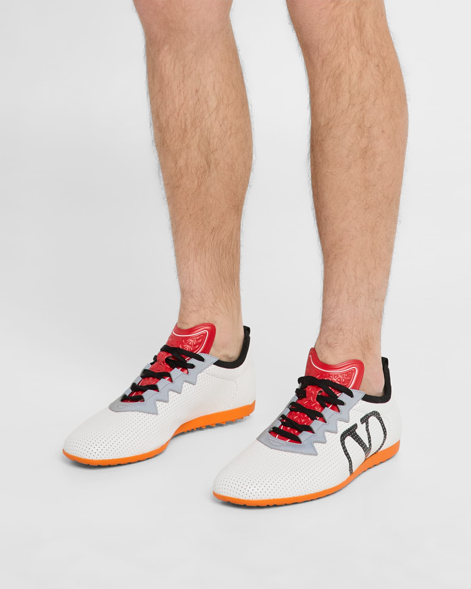 Men's Chromathon Perforated Leather Runner Sneakers 1
