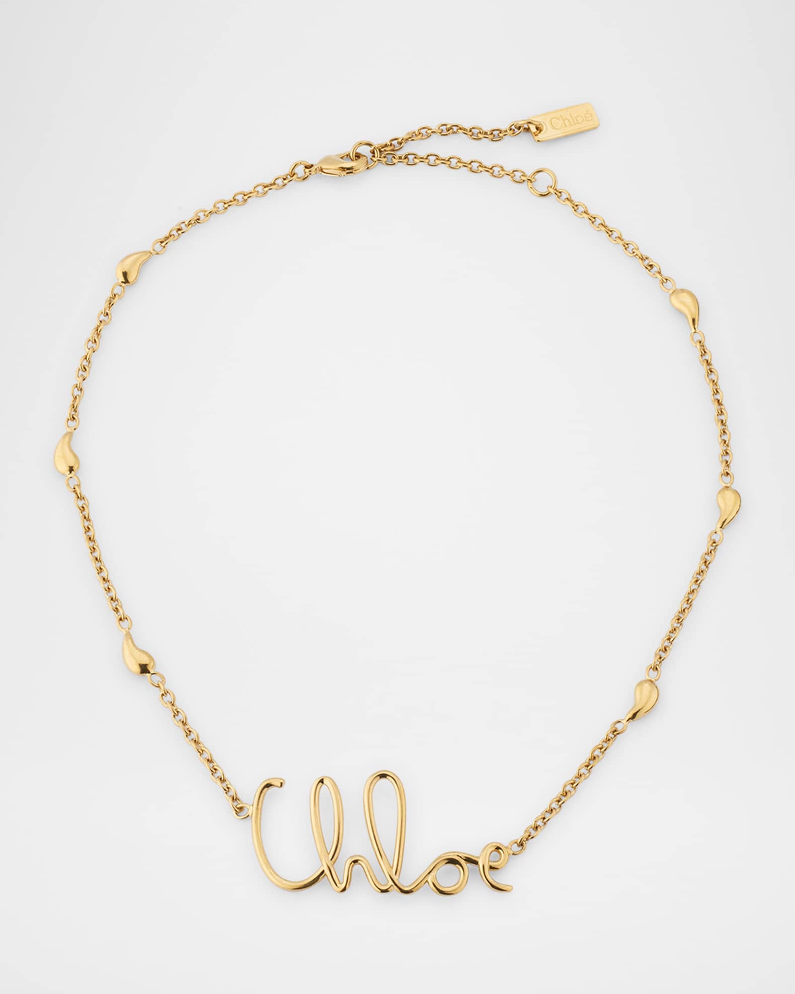 【関税&送料込】Chloe Chloe Iconic Necklace In Brass Chloe The Chloe Iconic Necklace | Neiman Marcus