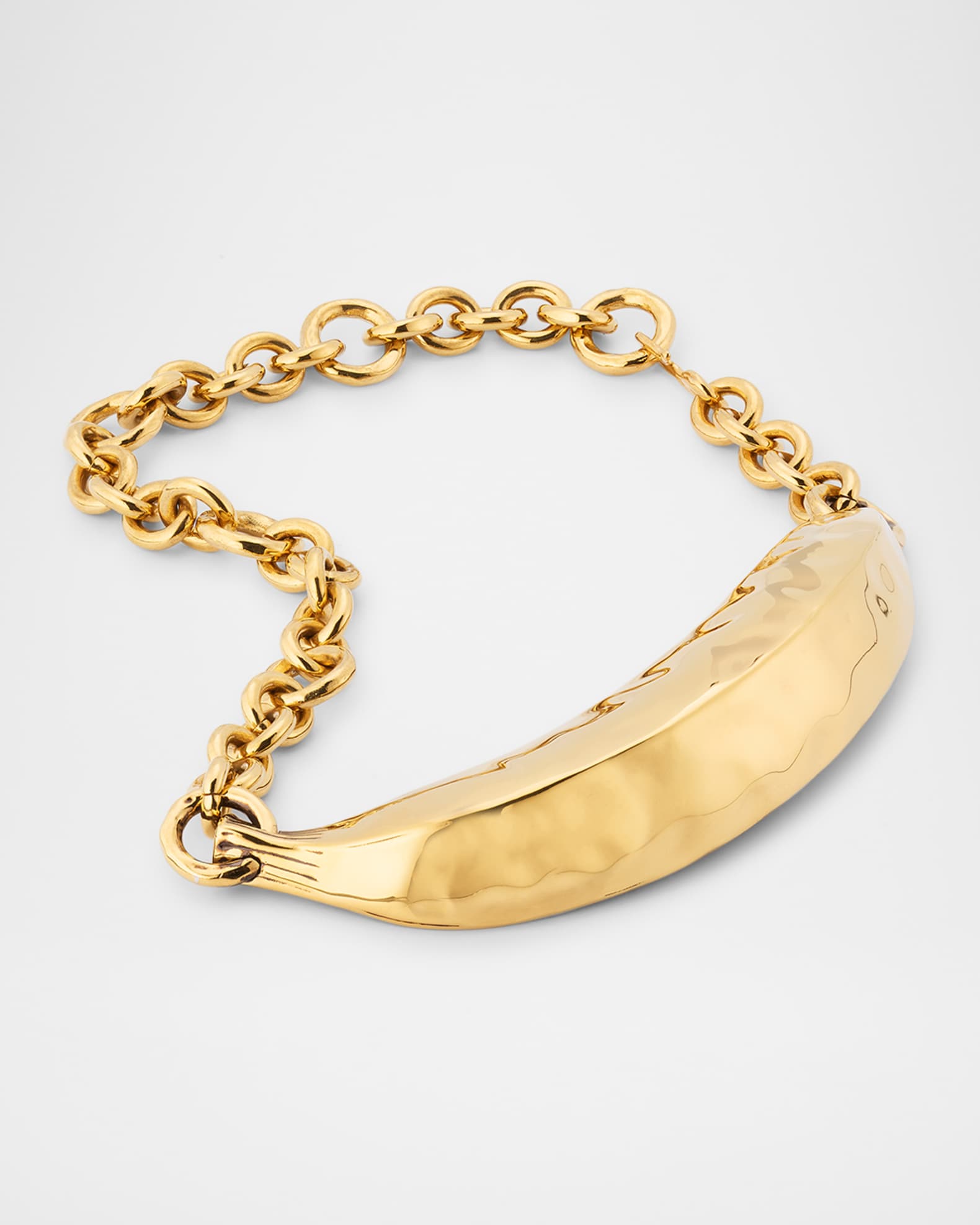 Chloe Women Two-Tone Metal Chloe Bananas Earrings
