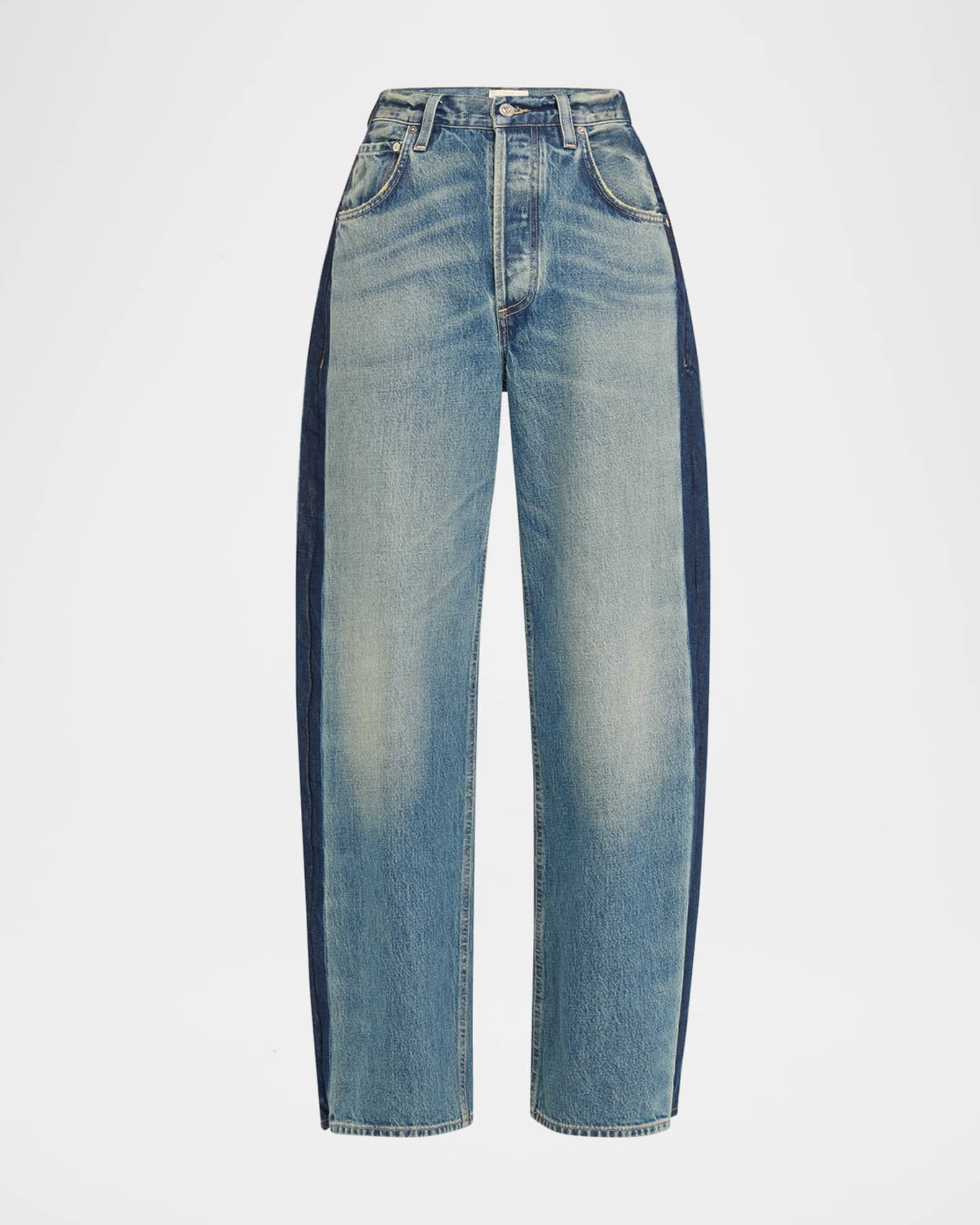 Citizens of Humanity Ayla Baggy Jeans with Tuxedo Stripe Citizens of Humanity Ayla Baggy Jeans with Tuxedo Stripe