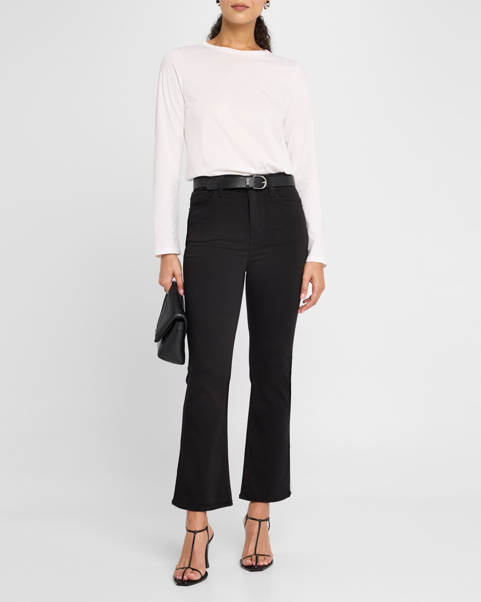 Lennon High-Rise Crop Bootcut Jeans 1