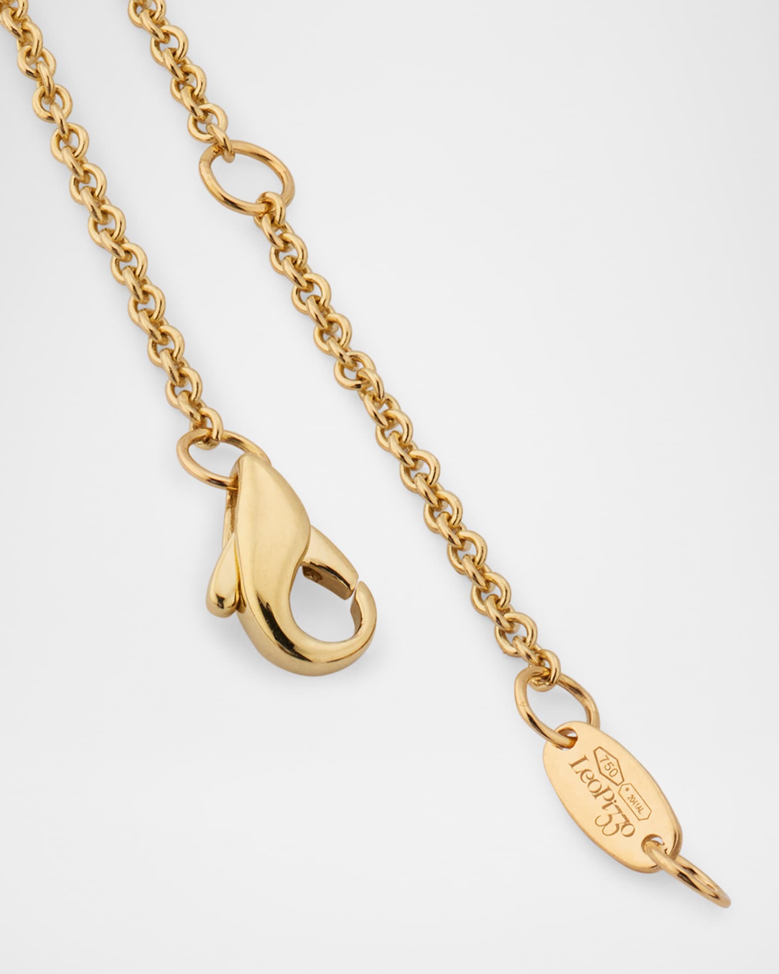Leo Pizzo Flora 18K Yellow Gold Diamond Pendant Necklace