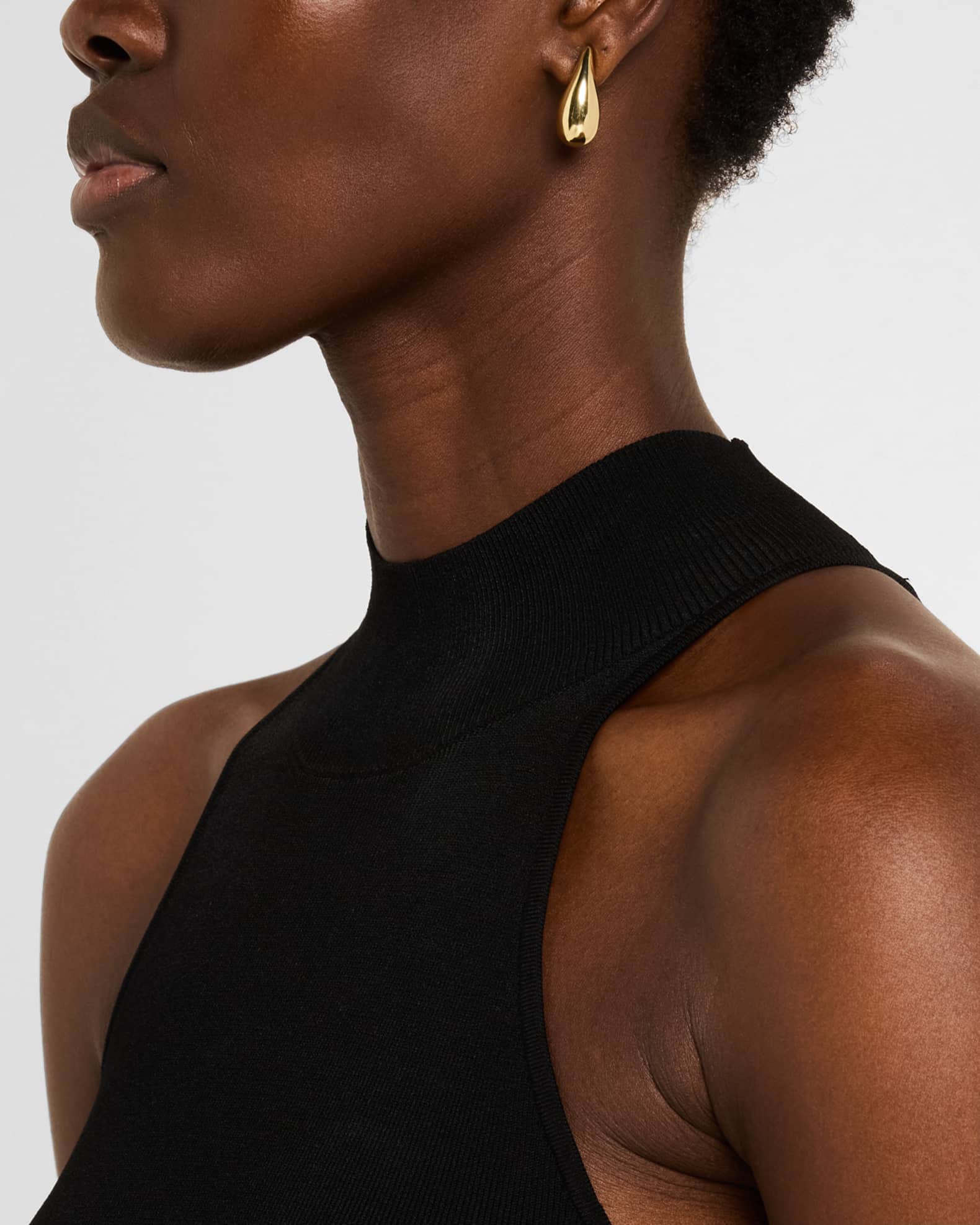 Ella Gold-Plated Crystal Teardrop Earrings 1