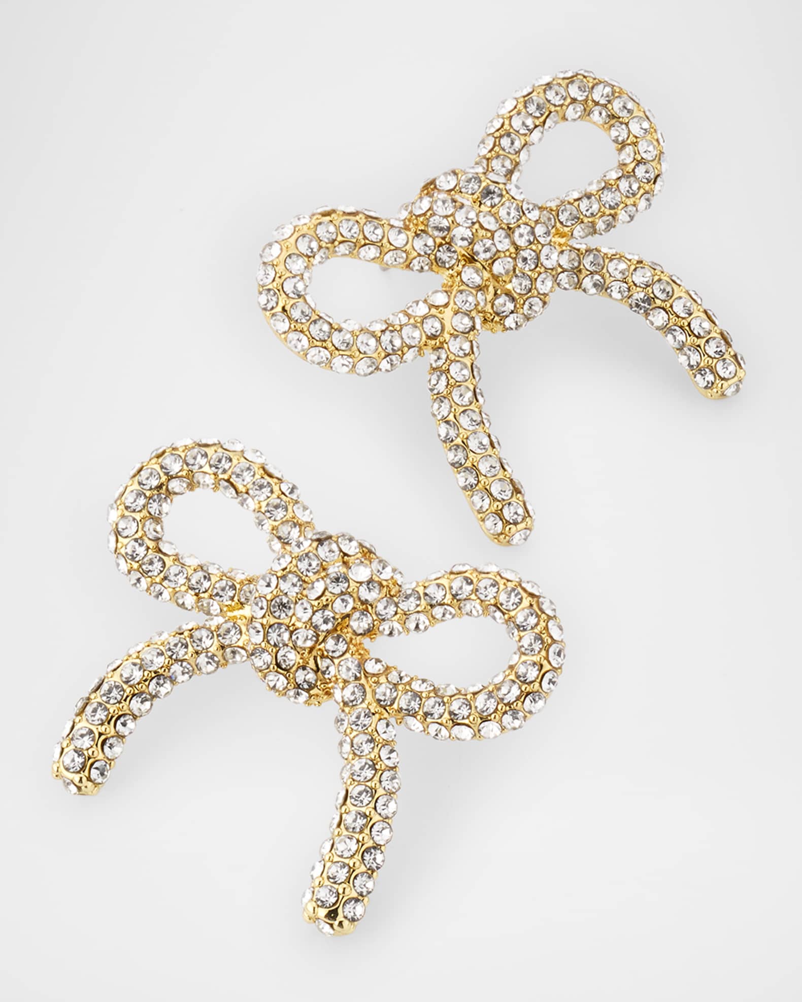 Pave Bow Stud Earrings 1