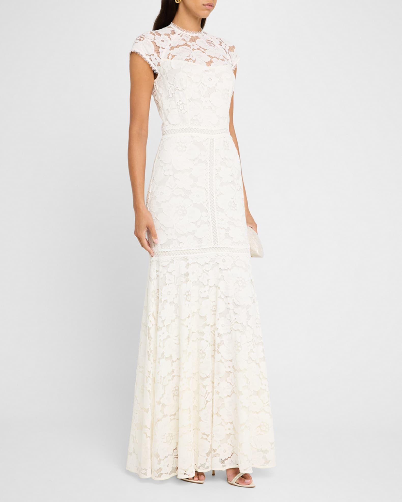 Neiman marcus white lace dress outlet