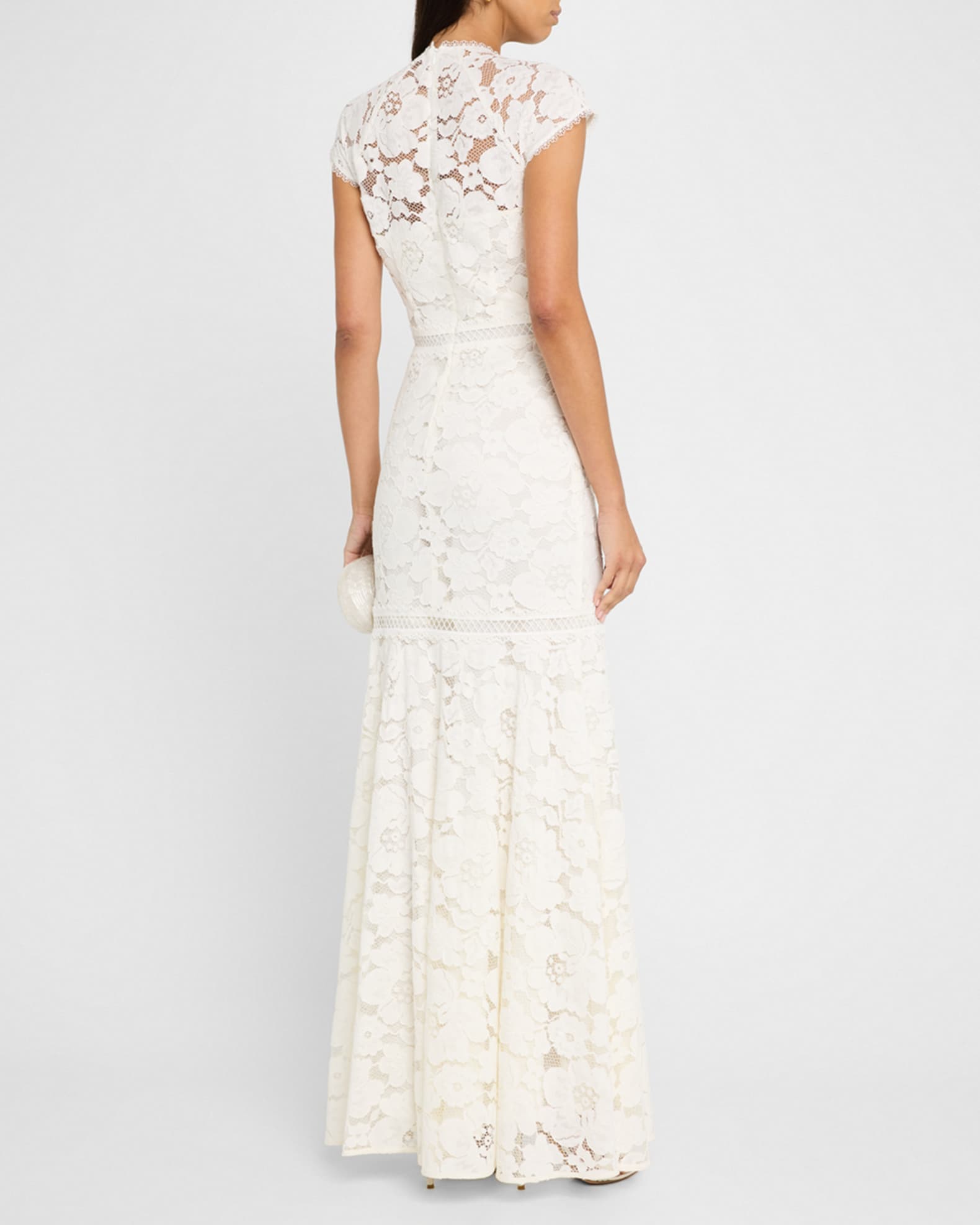 Shoshanna Short Sleeve Lace Dress main image 1