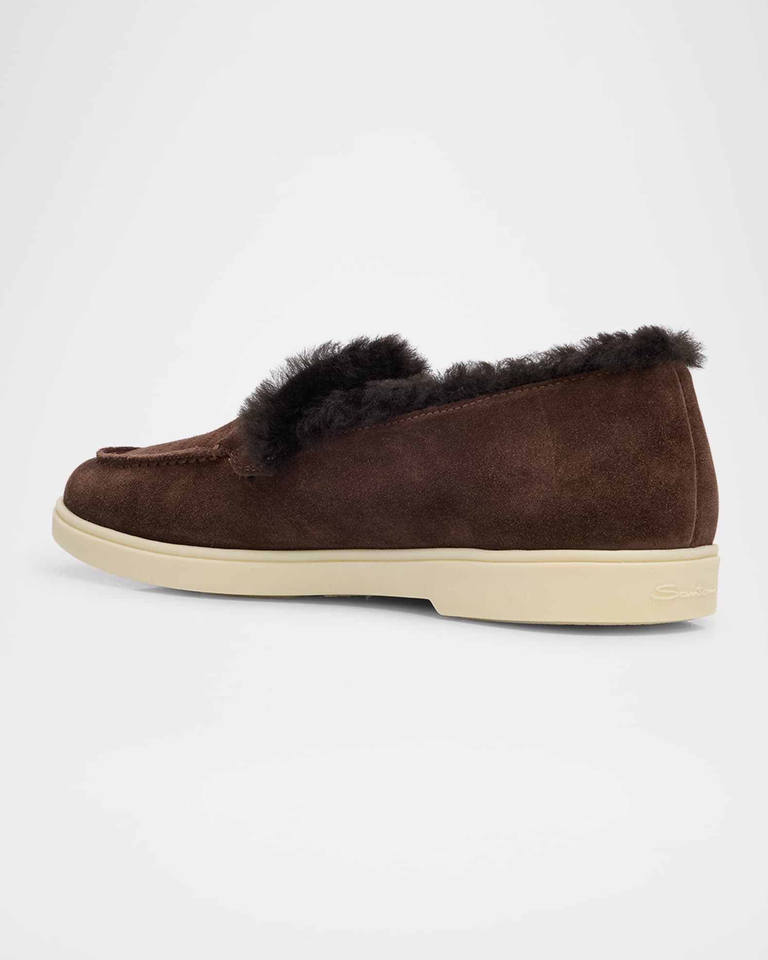 Yalta Suede Shearling Sporty Loafers 1