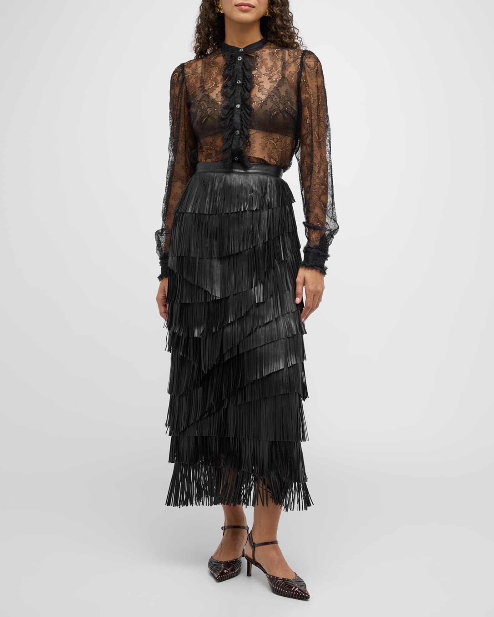 Cecile sheer v neck maxi dress cheap