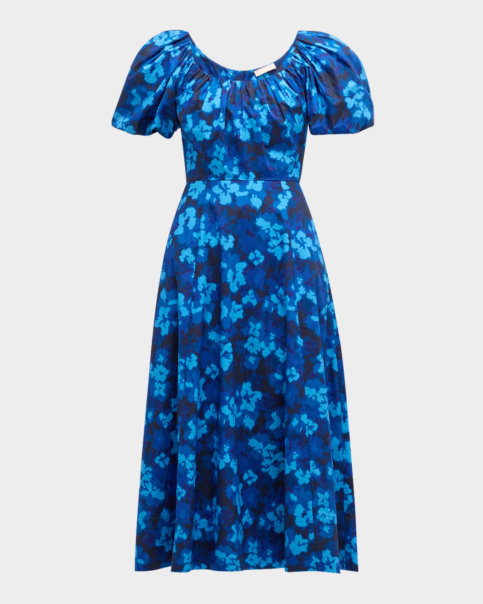Ulla Johnson Imara Floral Short-Sleeve Midi Dress | Neiman