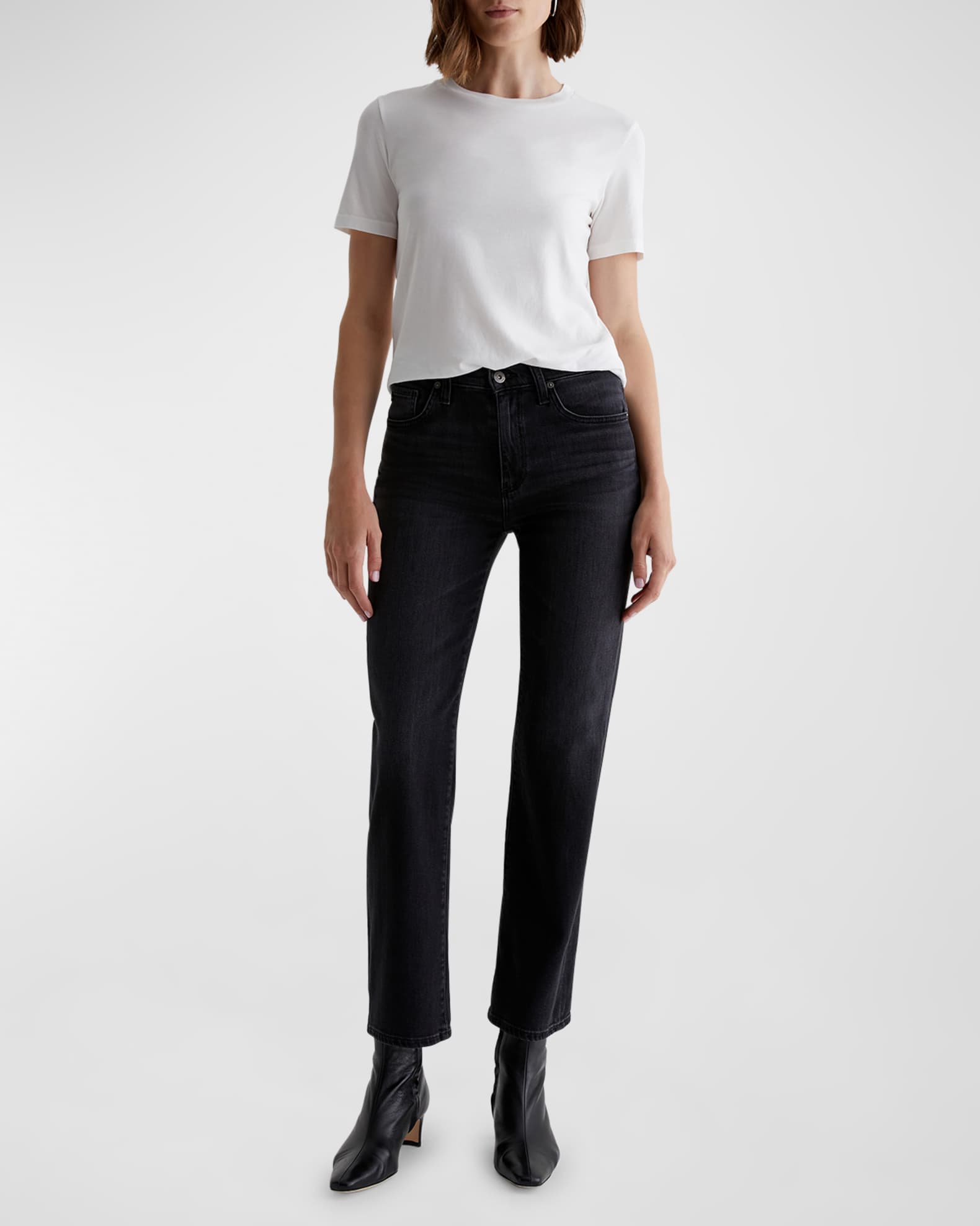 Brinley Mid-Rise Straight Jeans 1
