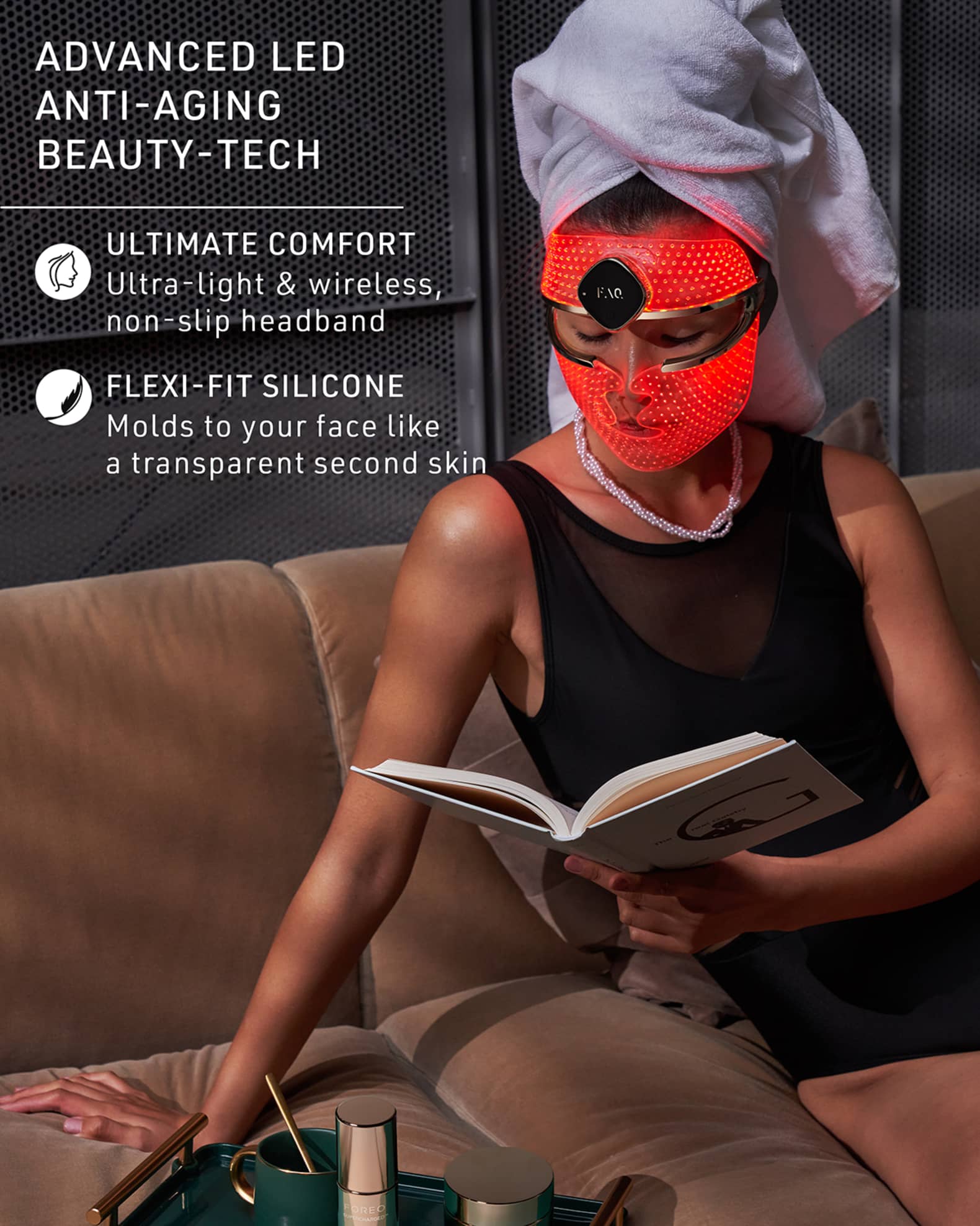 Foreo FAQ 202 Wireless Silicone LED Face Mask | Neiman Marcus