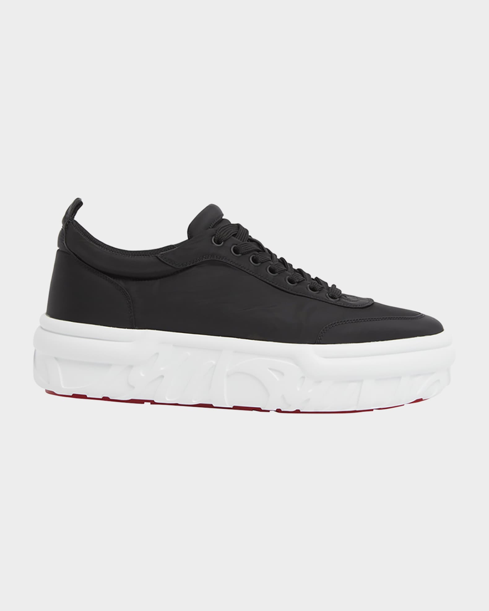 Men's Choukario Nylon Platform Sneakers 0
