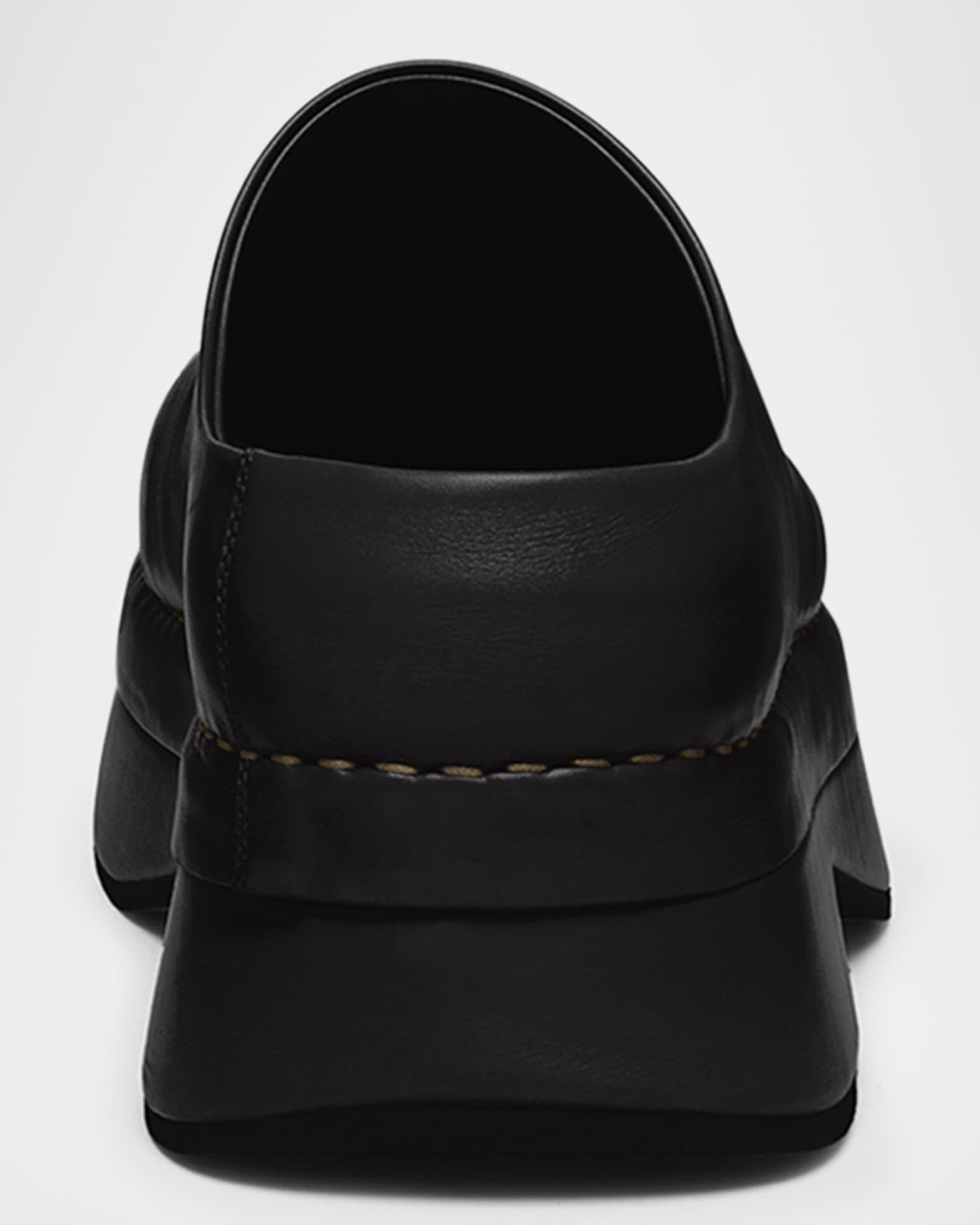 25SS new/alexander mcqueen プラットフォームクロッグ Clogs McQueen Men's Stone Leather Platform Clogs | Neiman Marcus