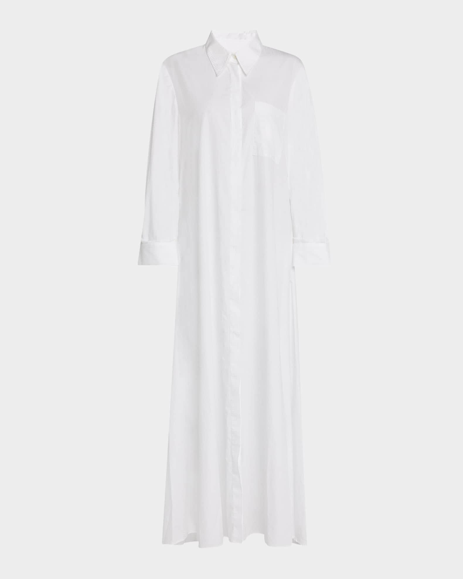 Jenny's Gown Oversized Embellished Cotton Poplin Shirtdress 0