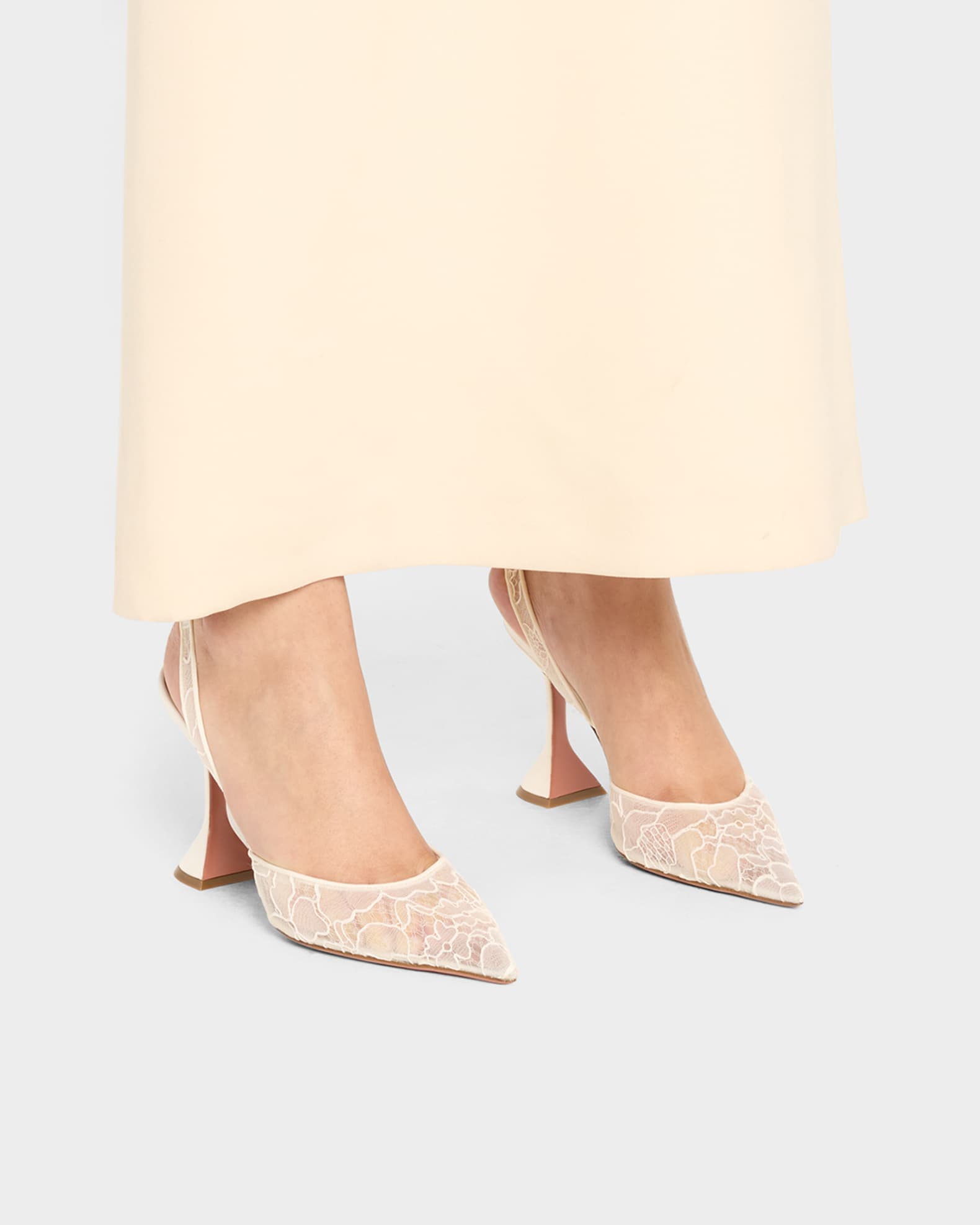Holli Lace Slingback Pumps 1
