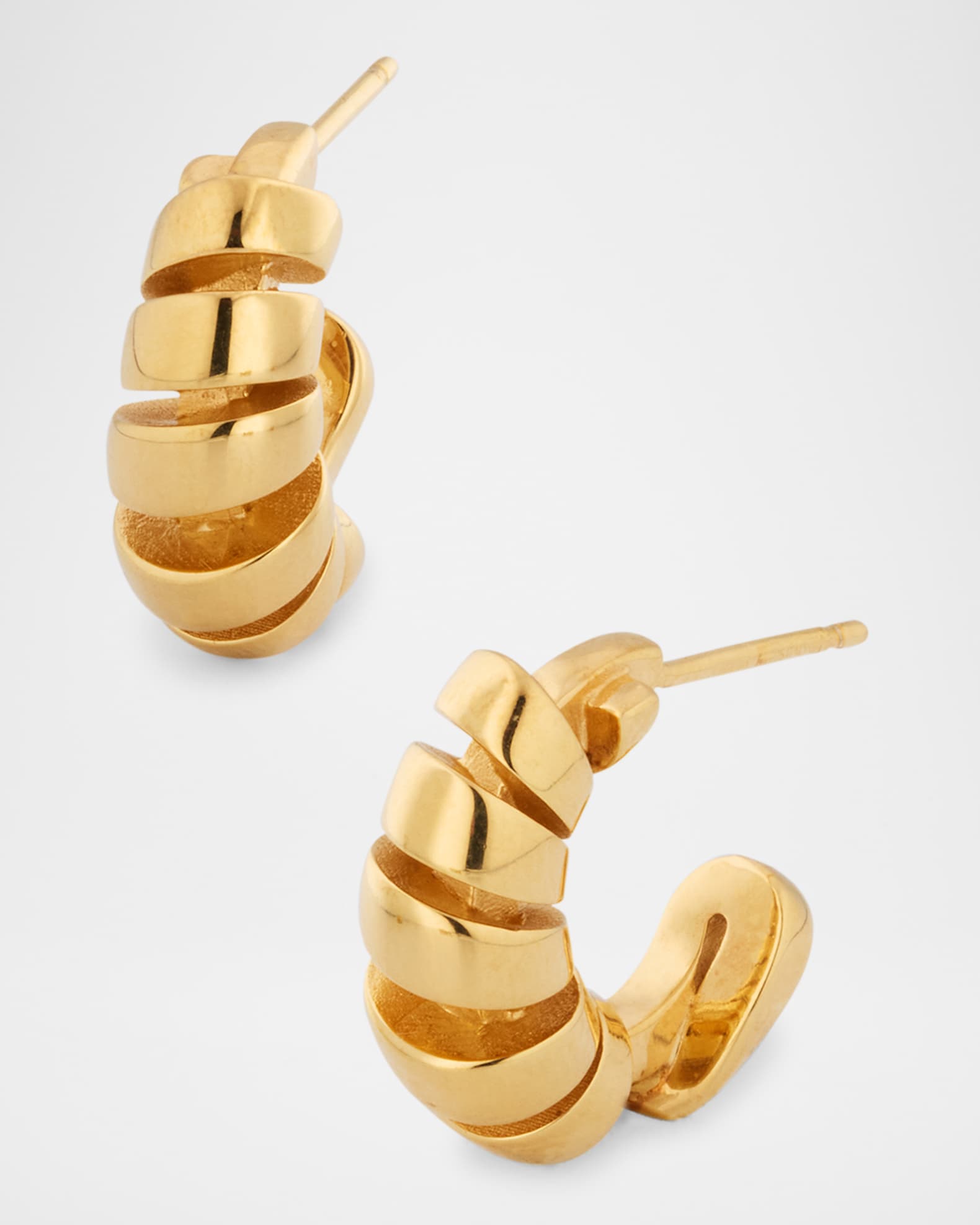 【送料&関税込】Bottega Veneta Twist Hoop Earrings Bottega Veneta Twist Hoop Earrings | Neiman Marcus