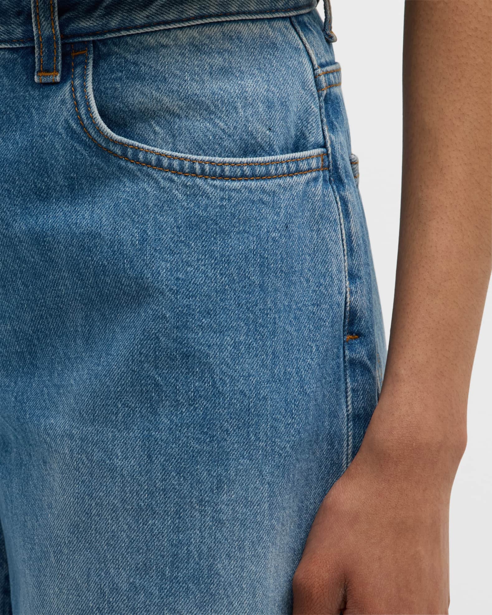 (New)The Row Eglittaミッドライズ ストレートレッグジーンズ THE ROW ミッドライズ ストレートジーンズ | NET-A-PORTER