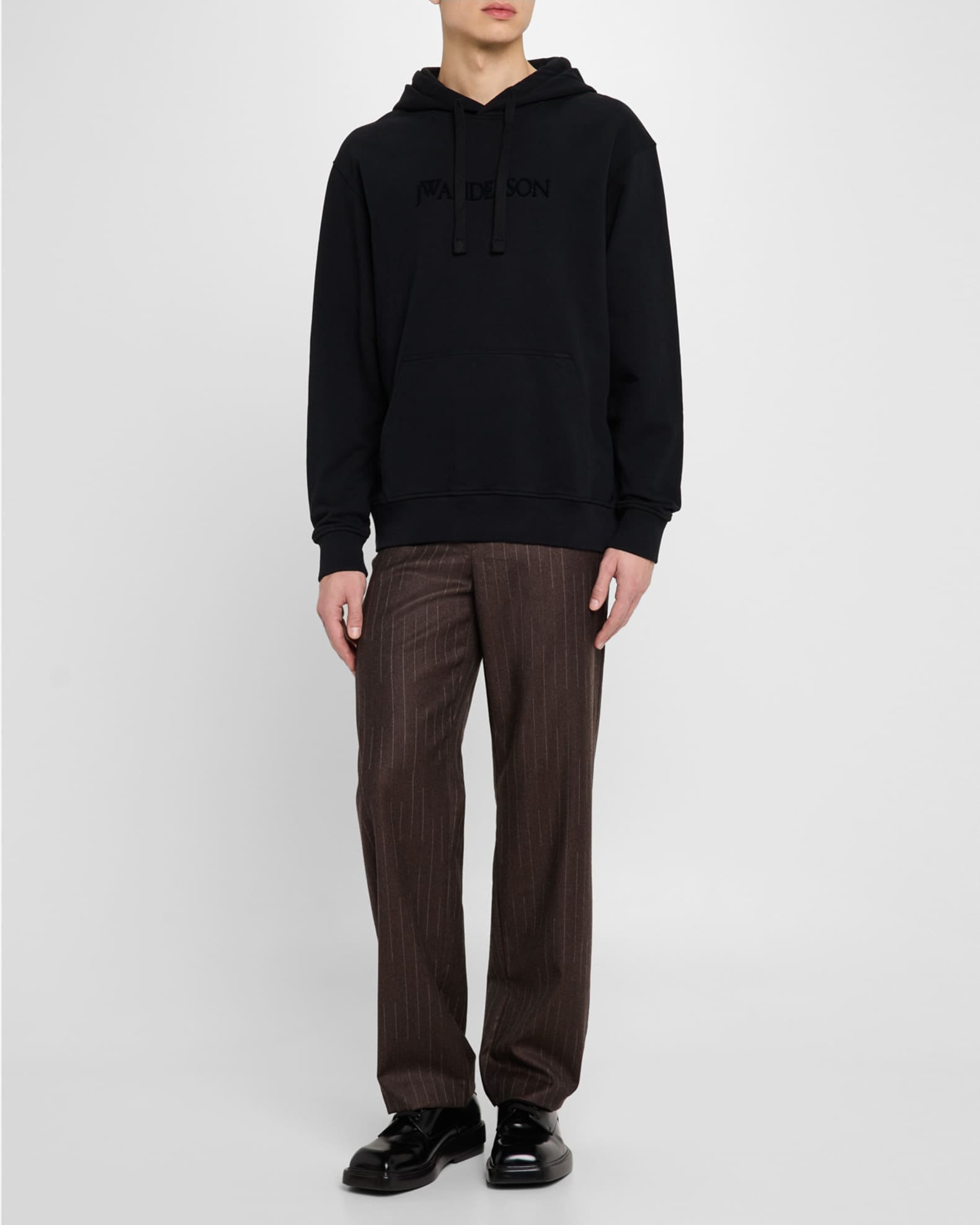 Men's Embroidered Logo Hoodie - Thumbnail 2