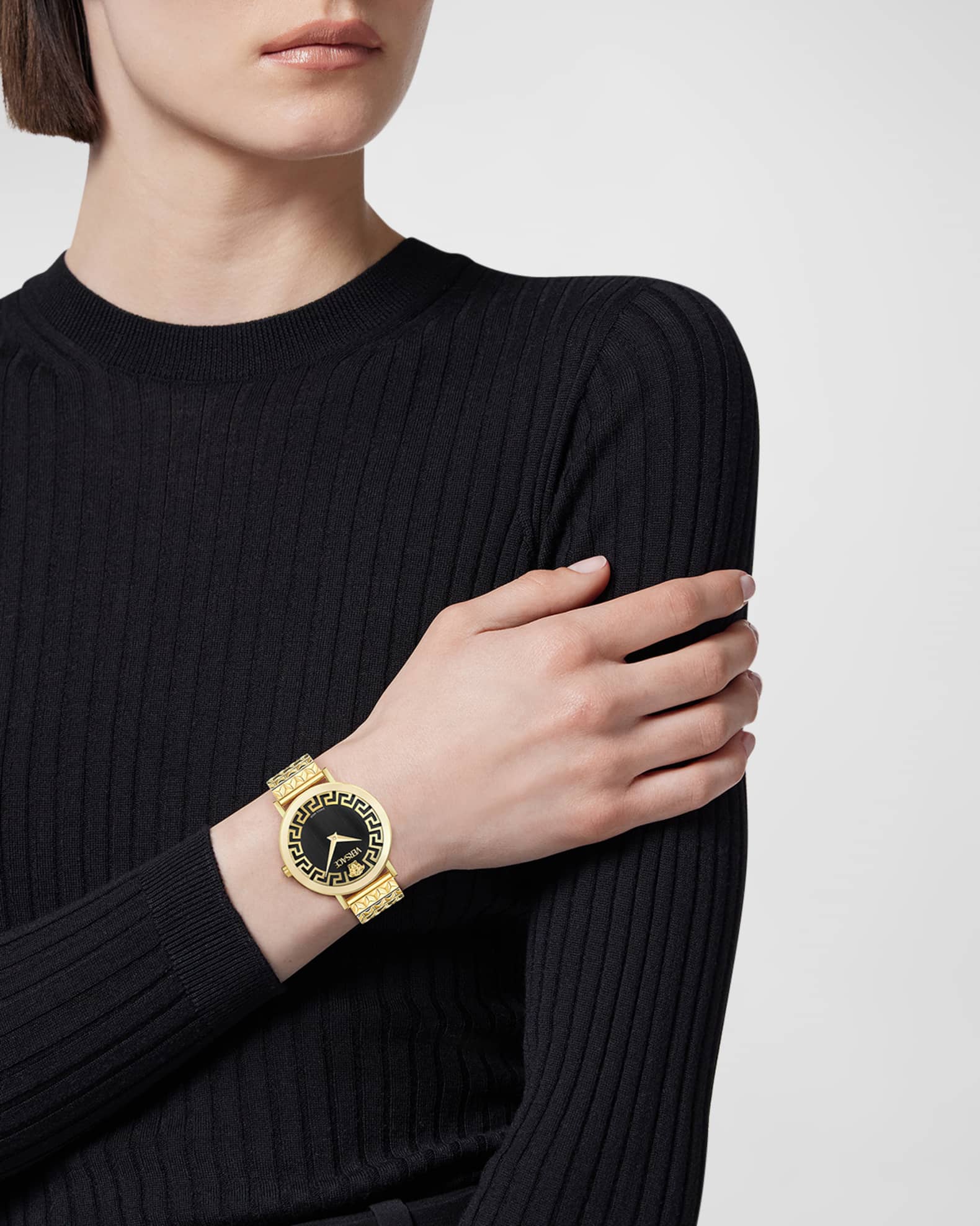 35mm Daedalus Watch with Bracelet Strap, Gold/Black 1