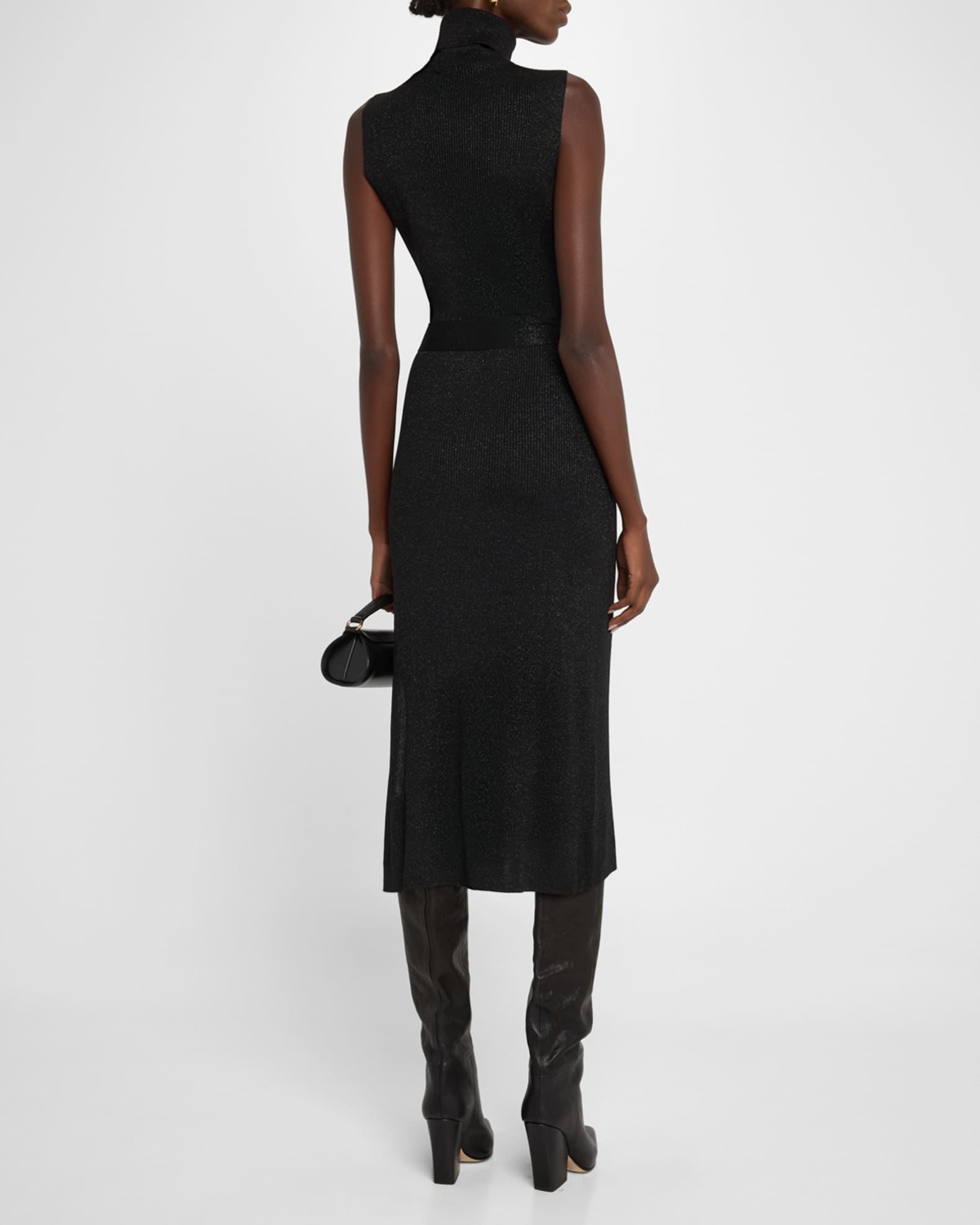 Zoelle Sparkly Sleeveless Sweater Dress