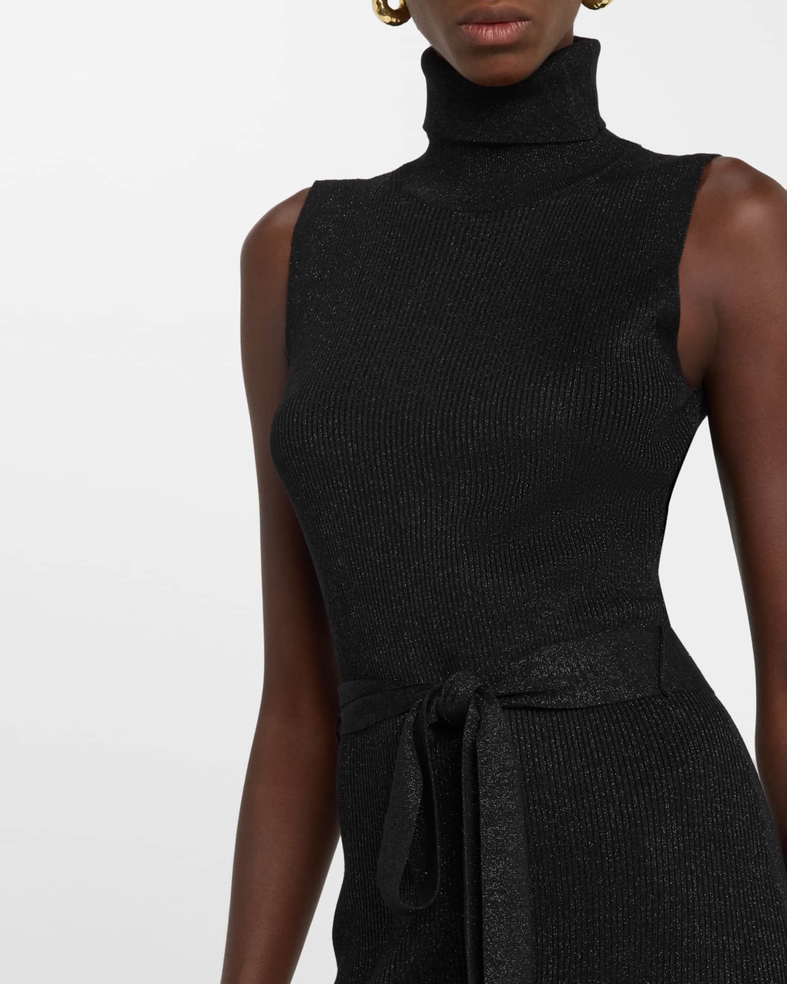 Zoelle Sparkly Sleeveless Sweater Dress