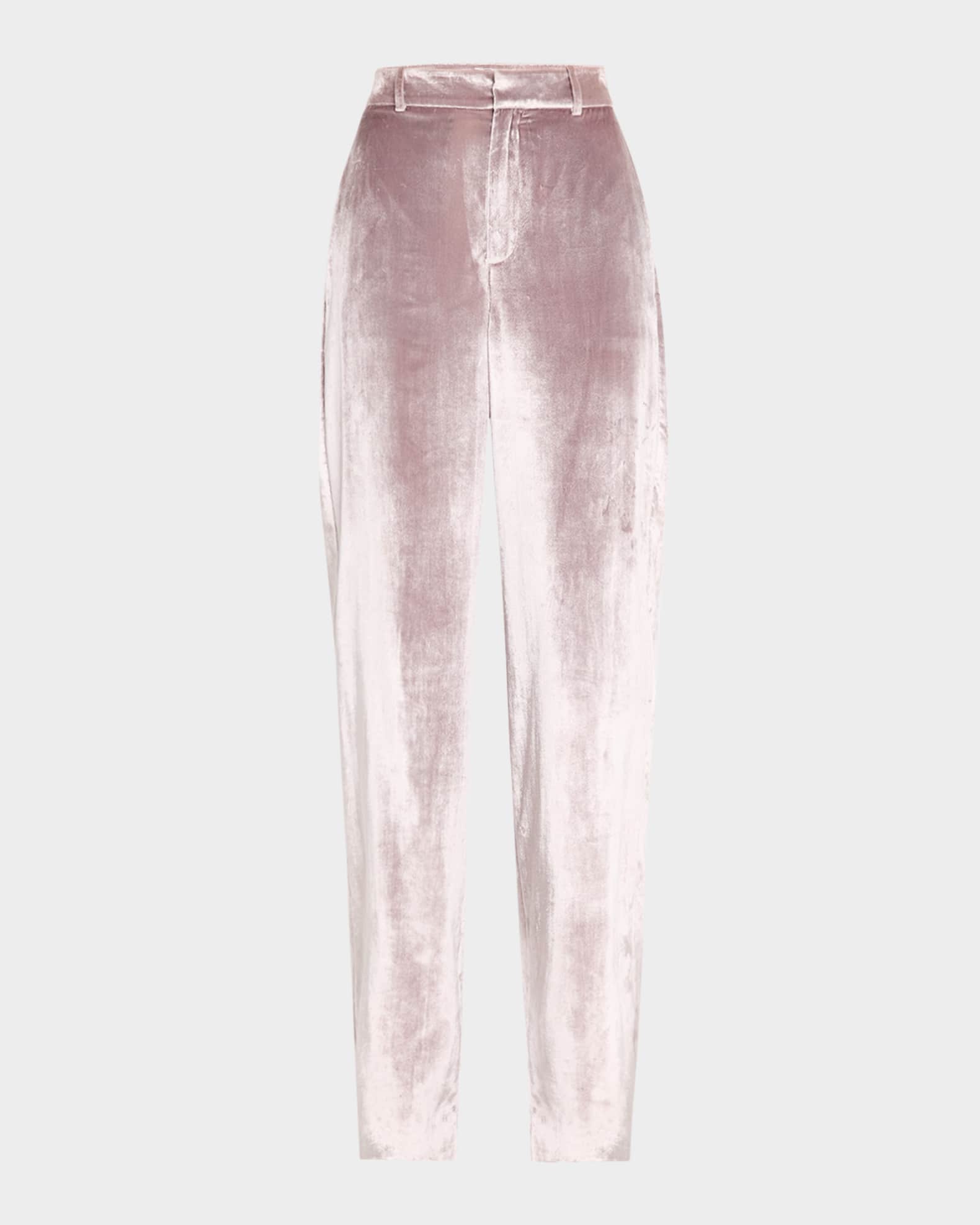 Chateau Velvet Wide-Leg Pants 0