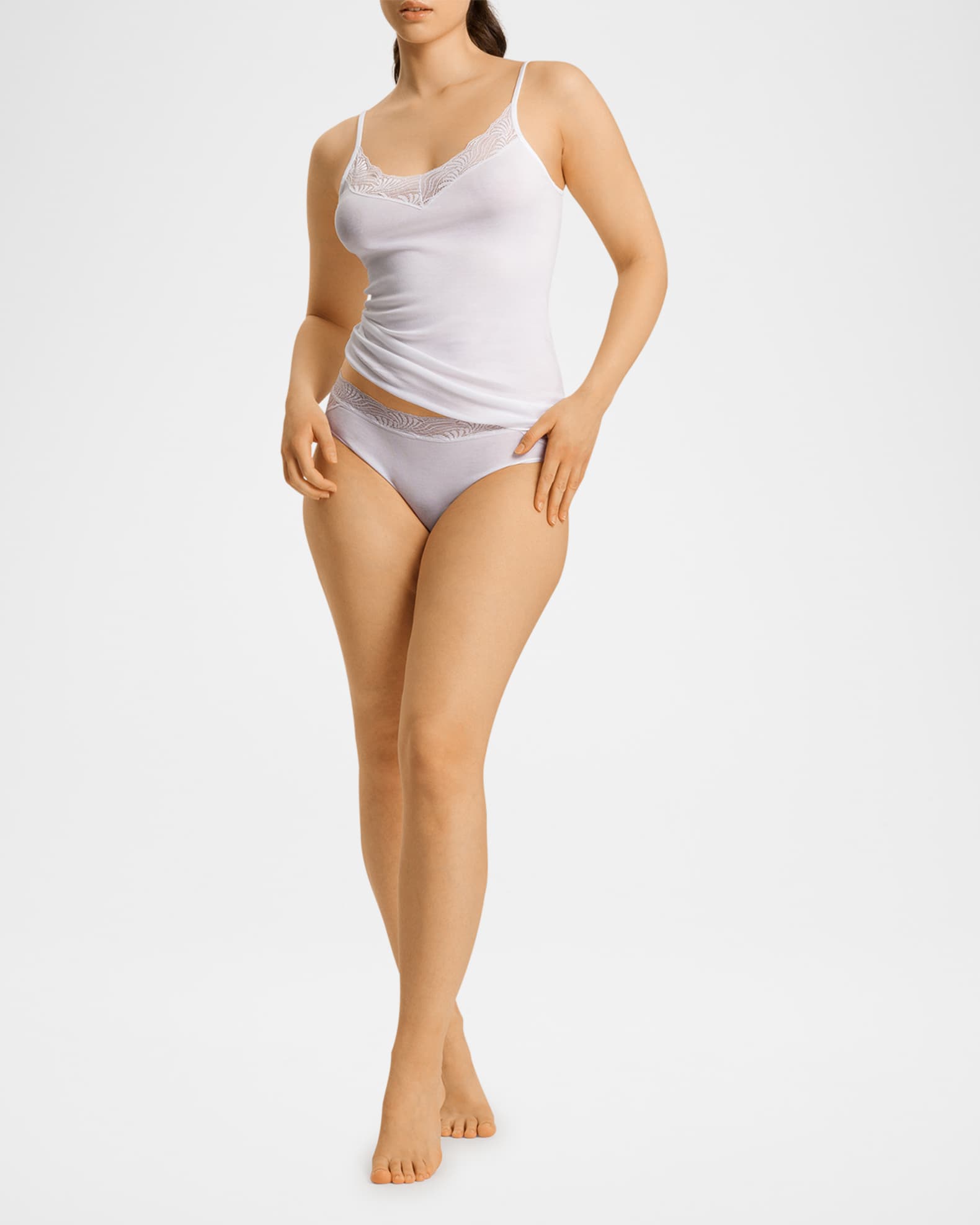 Cotton Delight Lace-Trim Cami 1