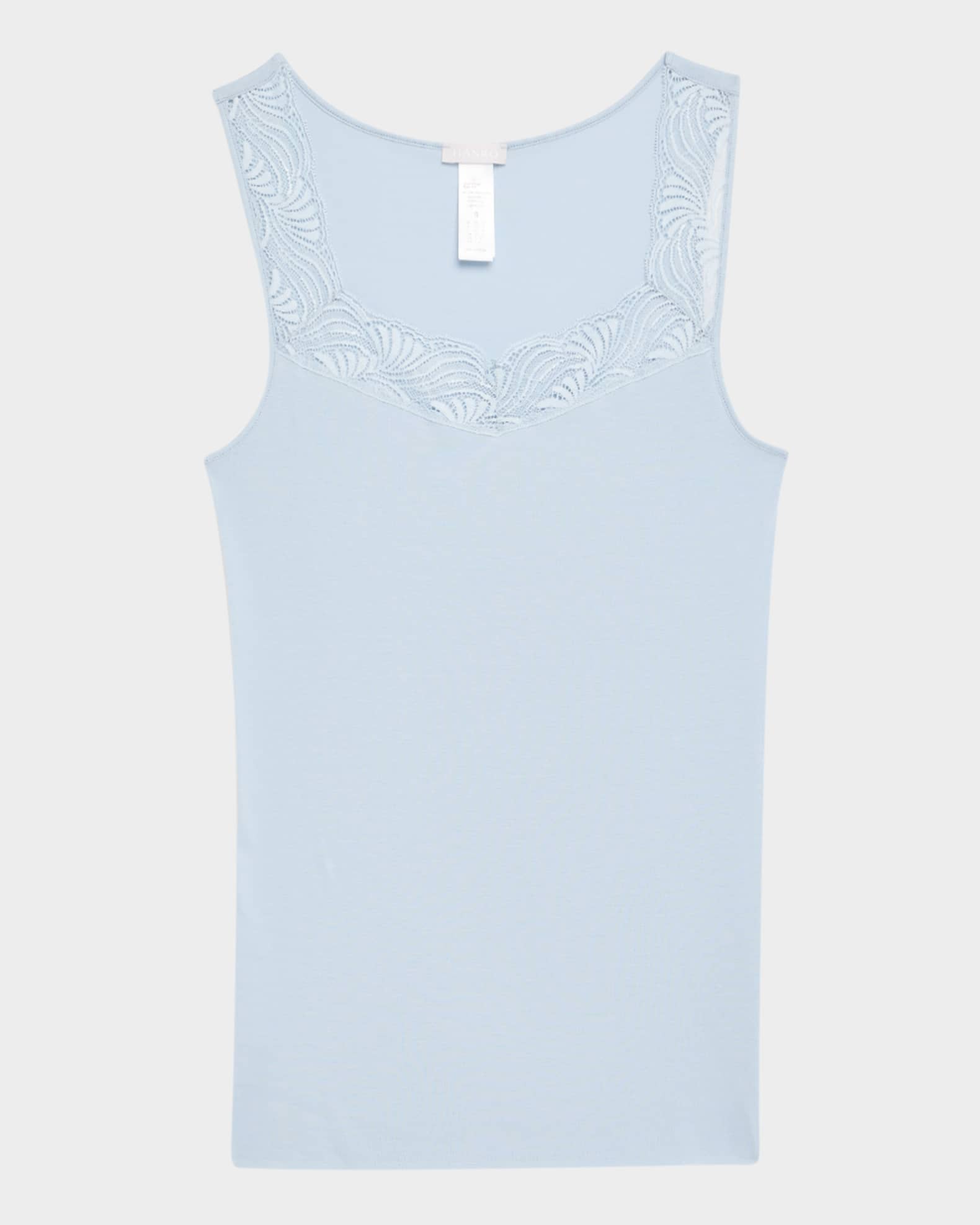 Cotton Delight Lace-Trim Tank Top 0