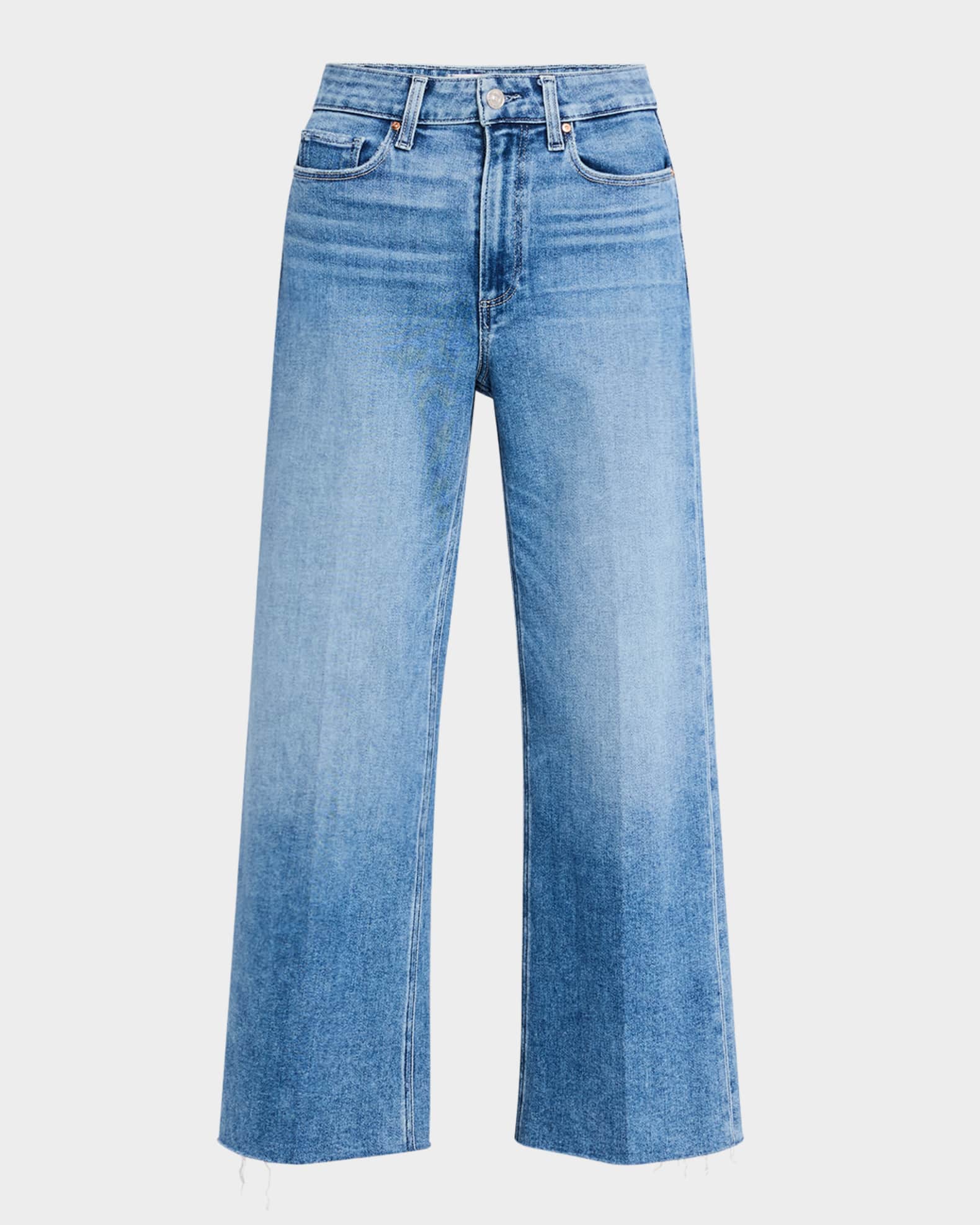 Anessa Cropped Raw Hem Jeans 0