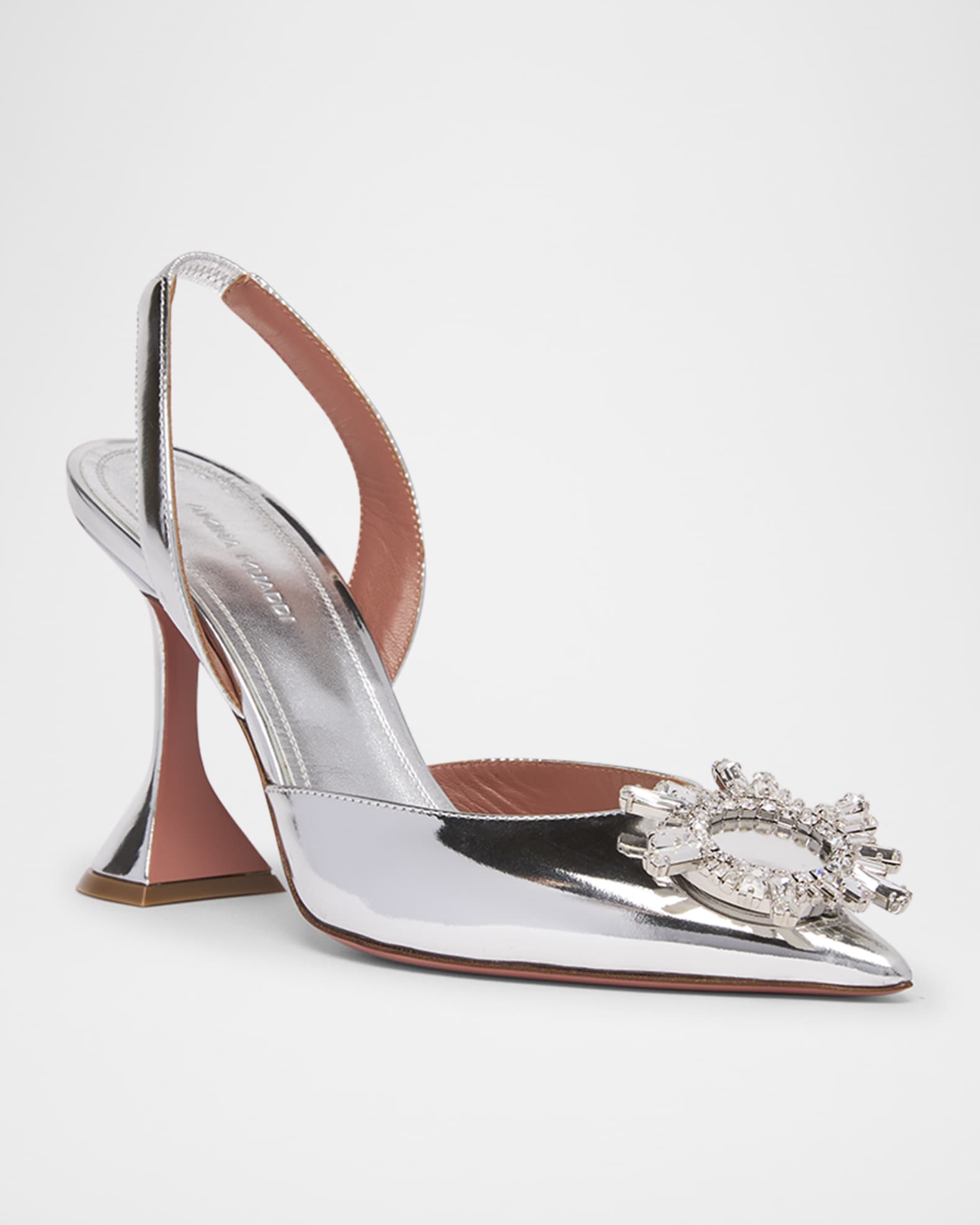 Begum Mirror Ornament Slingback Pumps 1