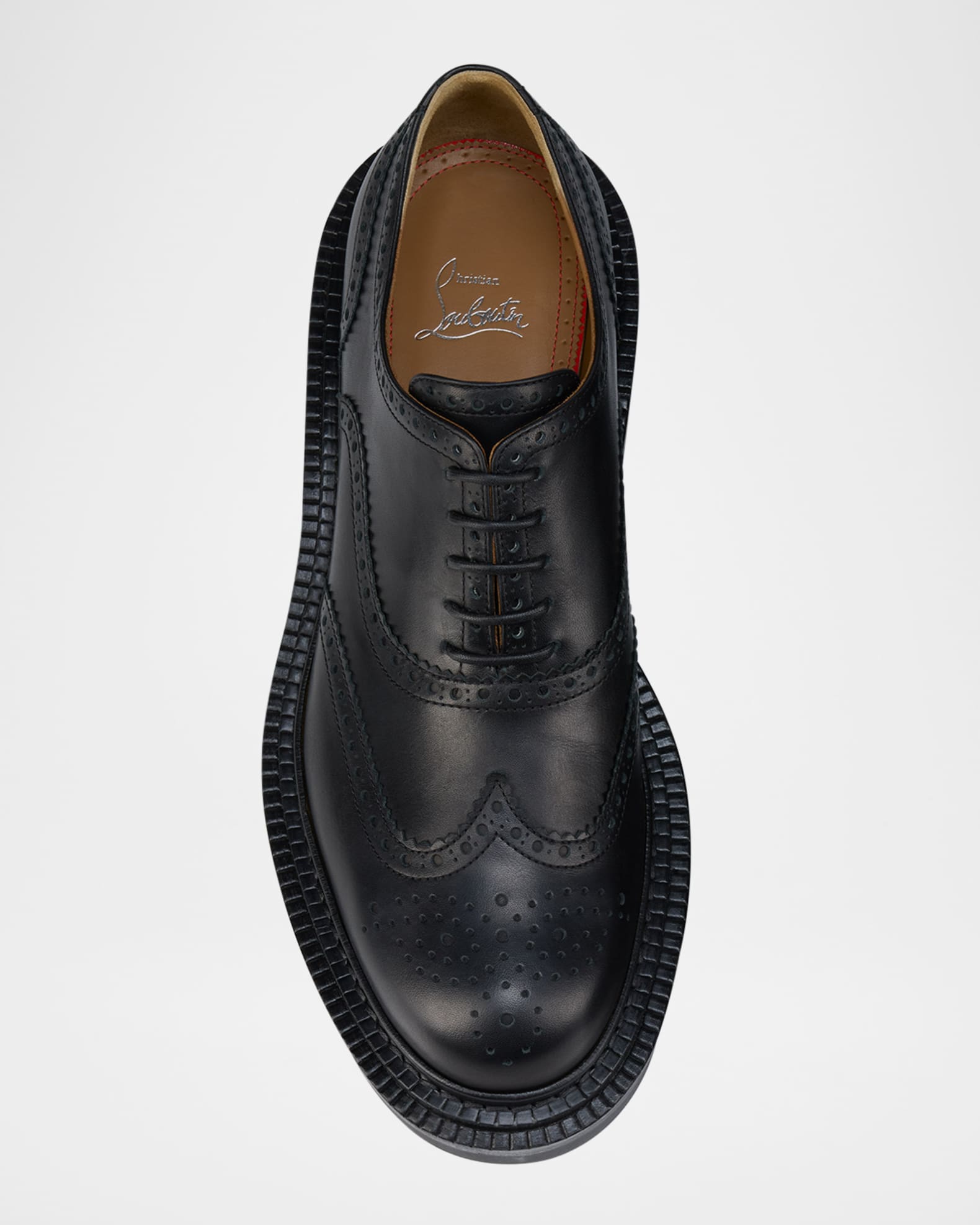 Christian Louboutin Men's College Wingtip Brogue Leather