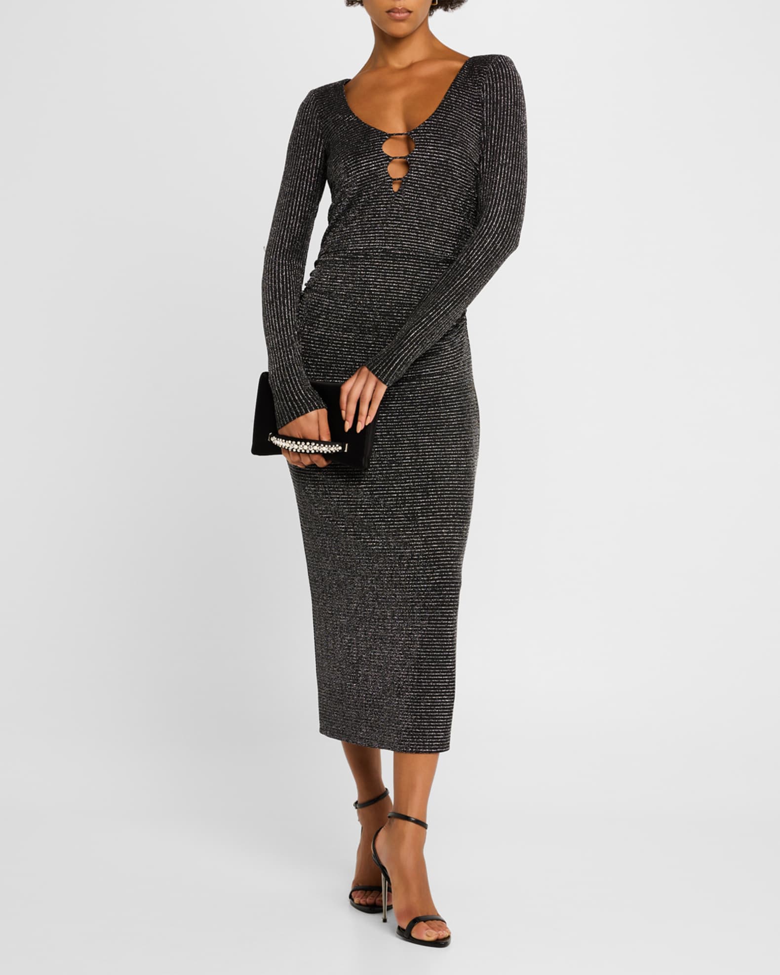 Ramy Striped Midi Dress