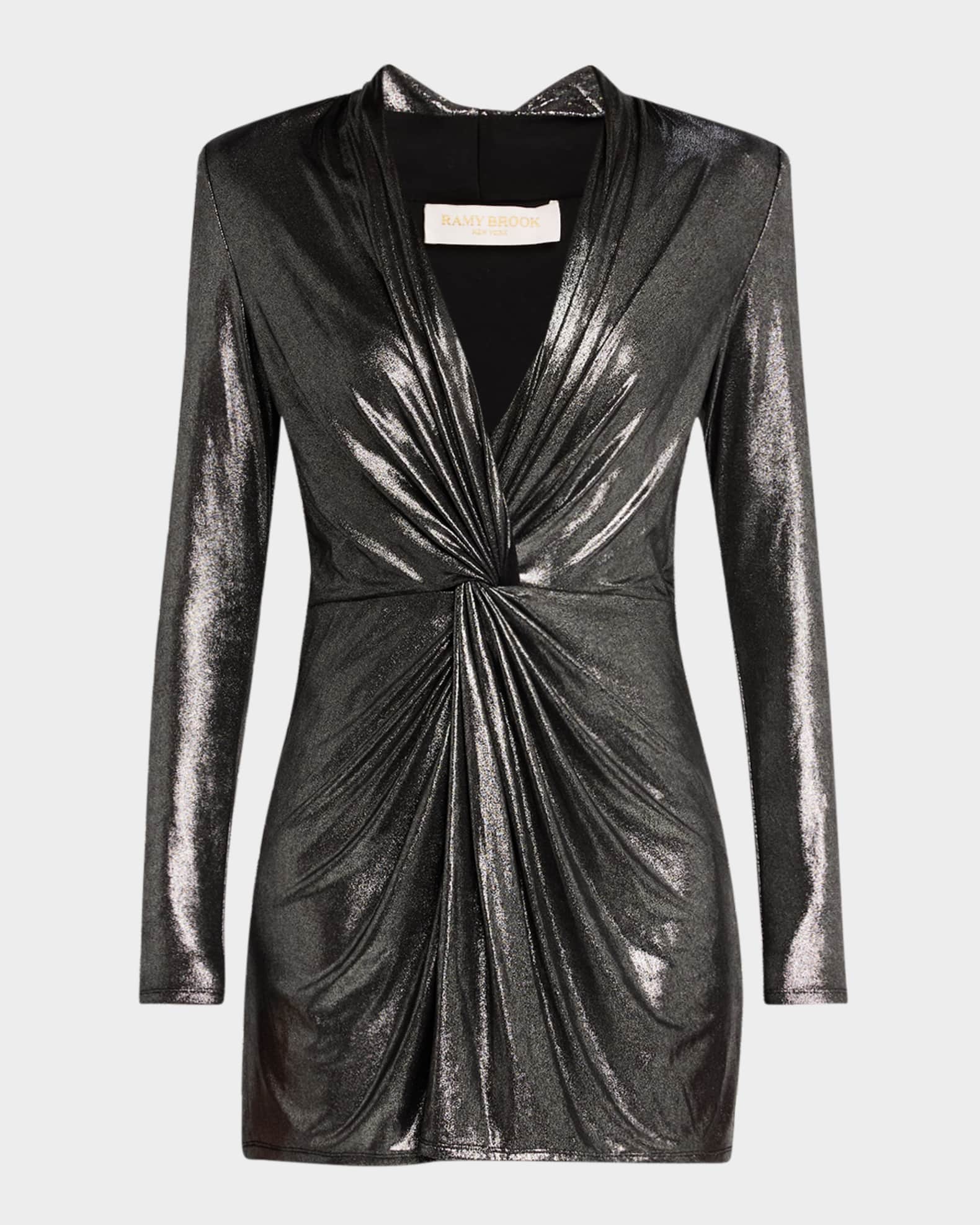 Faye Metallic Mini Dress 0