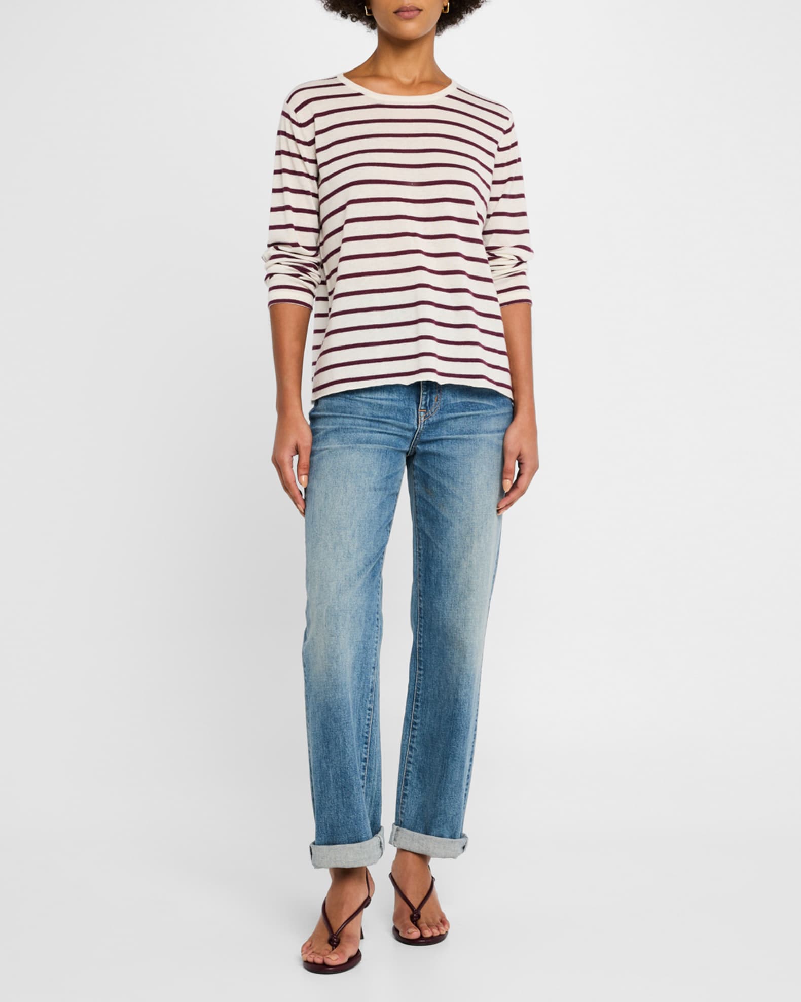 Striped Machine Washable Cashmere Sweater