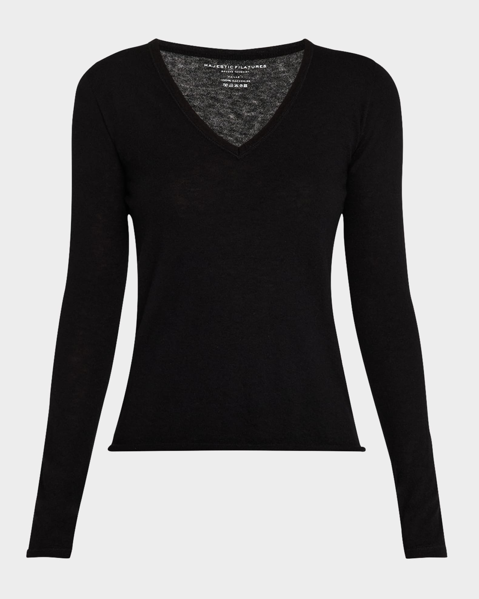 Machine Washable Cashmere V-Neck Pullover 0