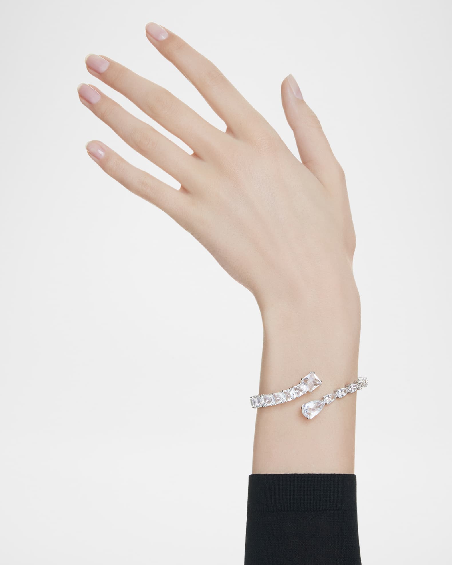 Swarovski Matrix Cuff Bracelet Silver