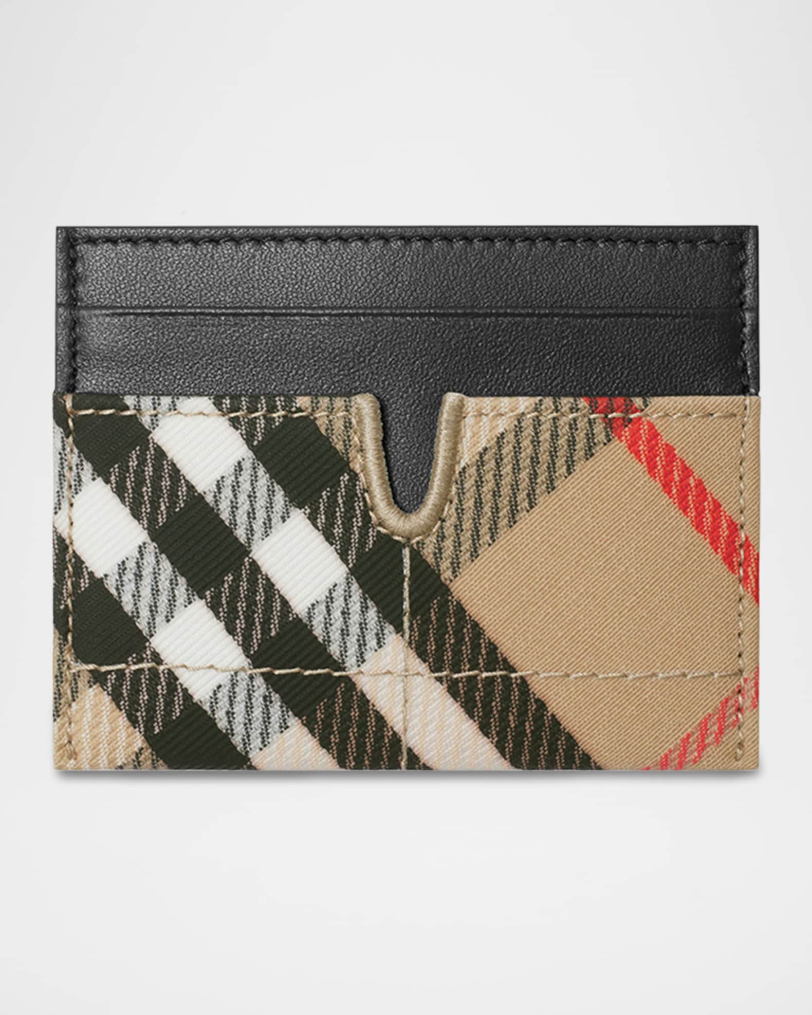 Snip Check Canvas Card Holder 1