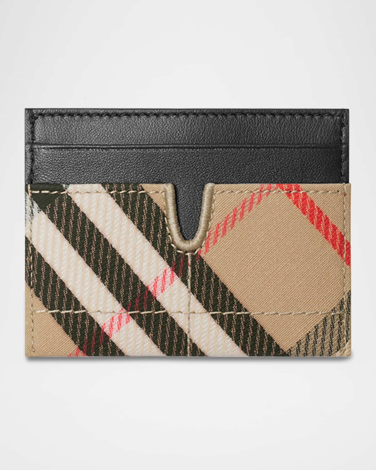 Snip Check Canvas Card Holder 0