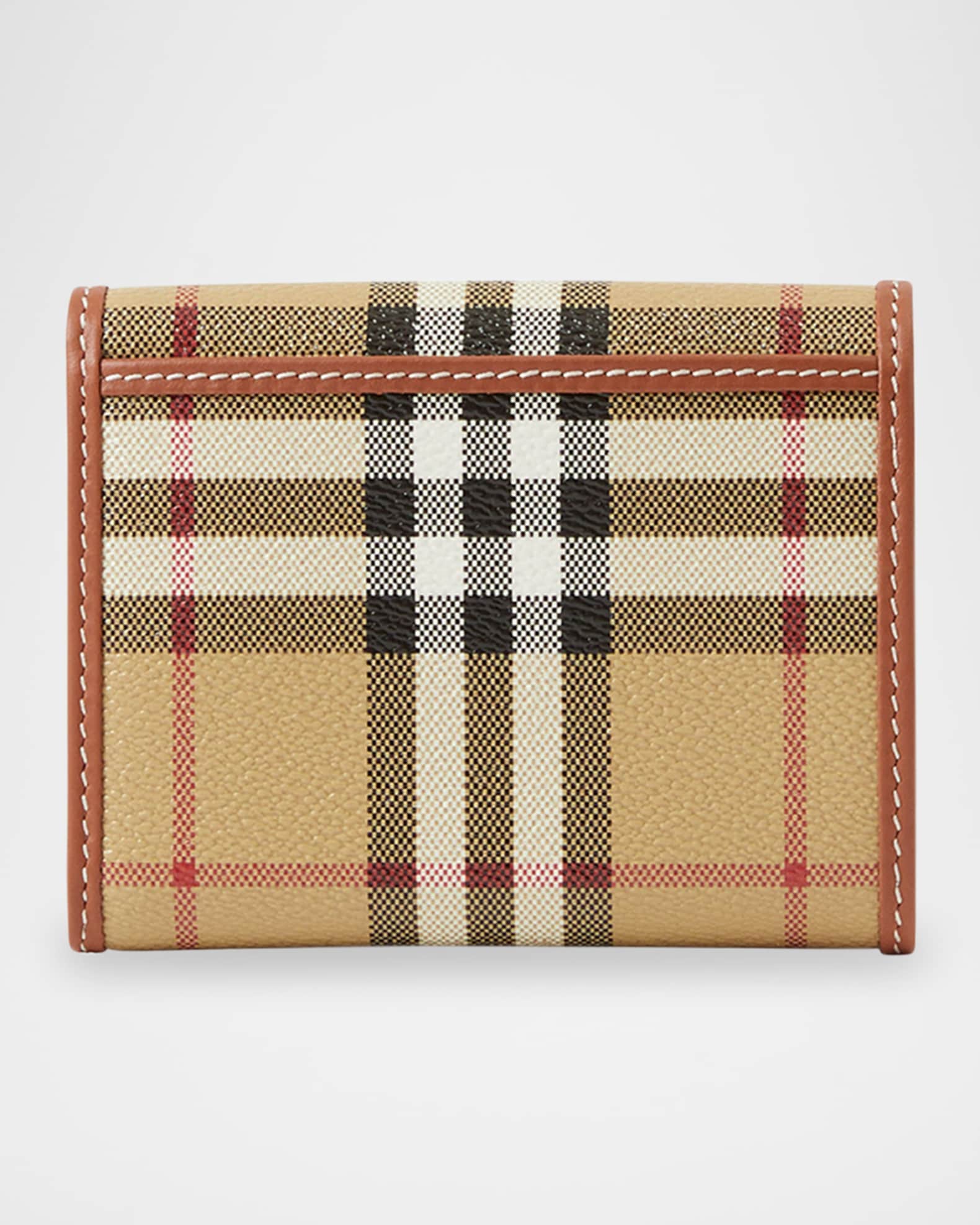 【BURBERRY】LANCASTER WALLET◆8094423155143 Buy Burberry Lancaster Check Trifold Wallet 'Archive Beige