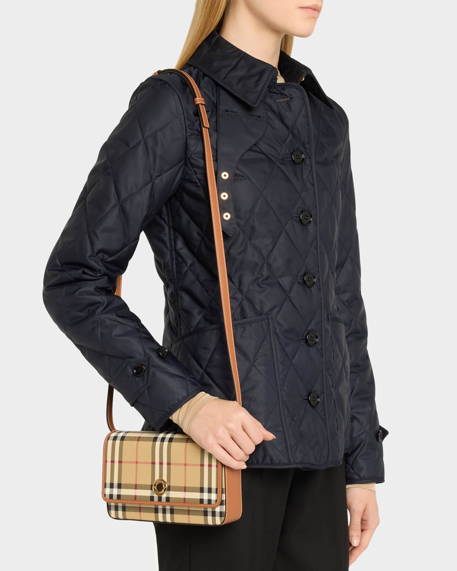 Hampshire Check Flap Crossbody Bag 1